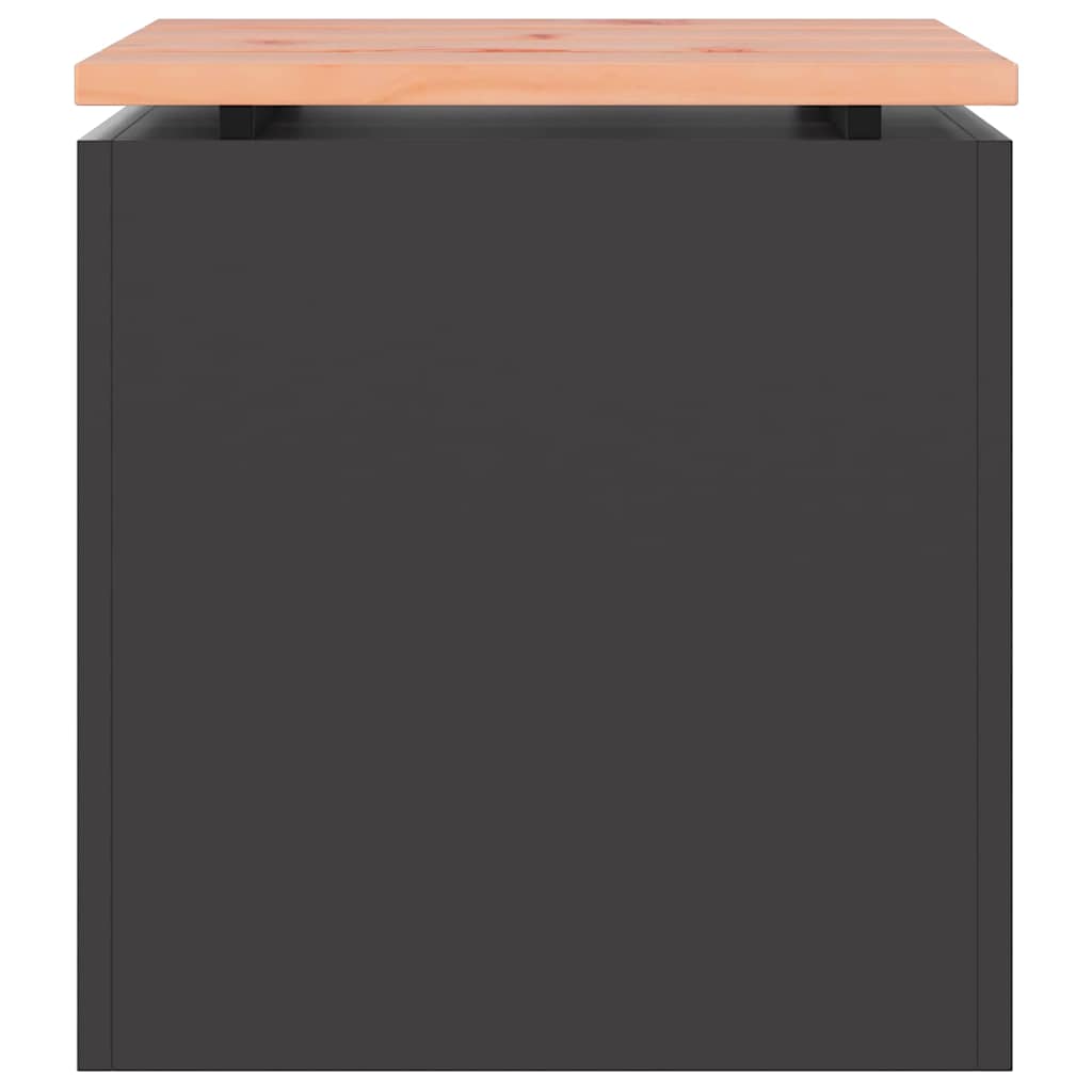 Garden Bench Black 40 x 40 x 43 cm Steel
