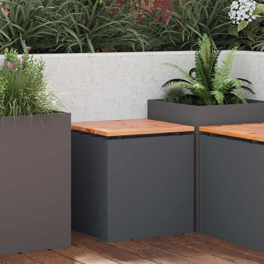 Garden Bench Anthracite 40 x 40 x 43 cm Steel