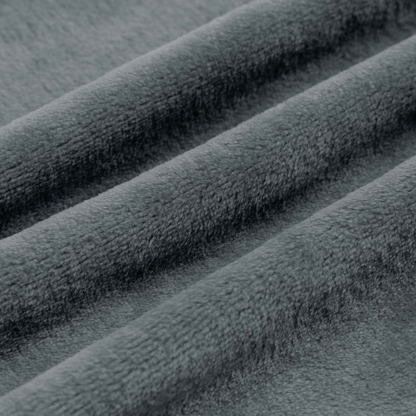 Throw Blanket Dark Grey 240 x 270 cm Fleece