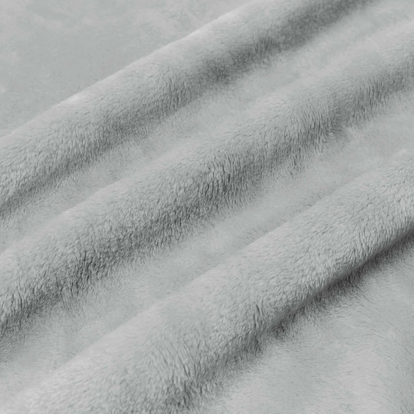 Throw Blanket Grey 220 x 240 cm Fleece