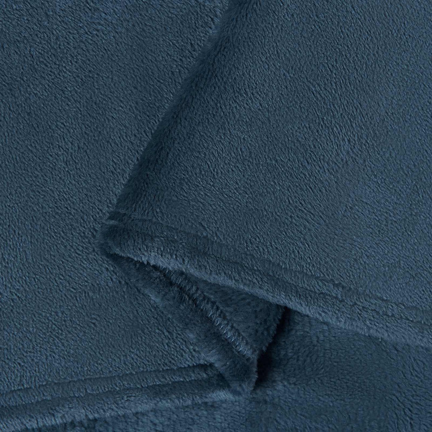 Throw Blanket Navy Blue 220 x 240 cm Fleece
