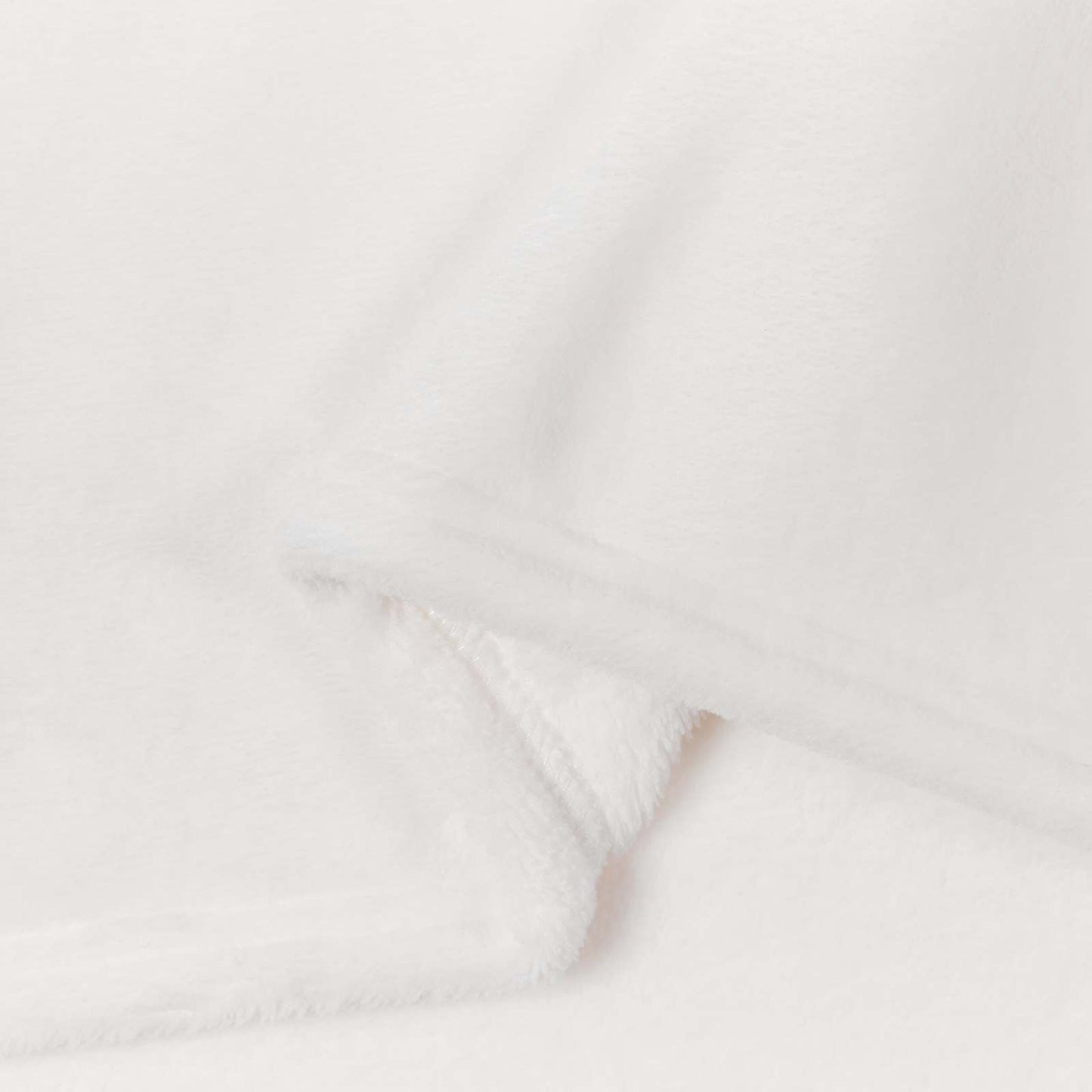 Throw Blanket White 150 x 200 cm Fleece