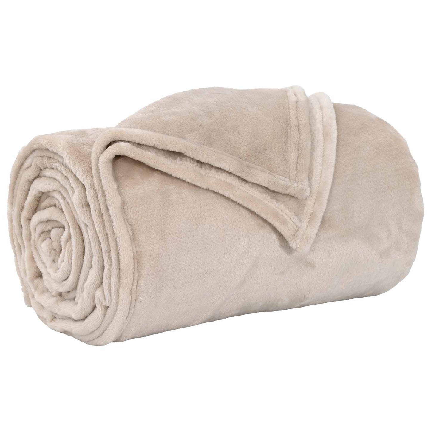 Throw Blankets 6 pcs Beige 240 x 270 cm Fleece