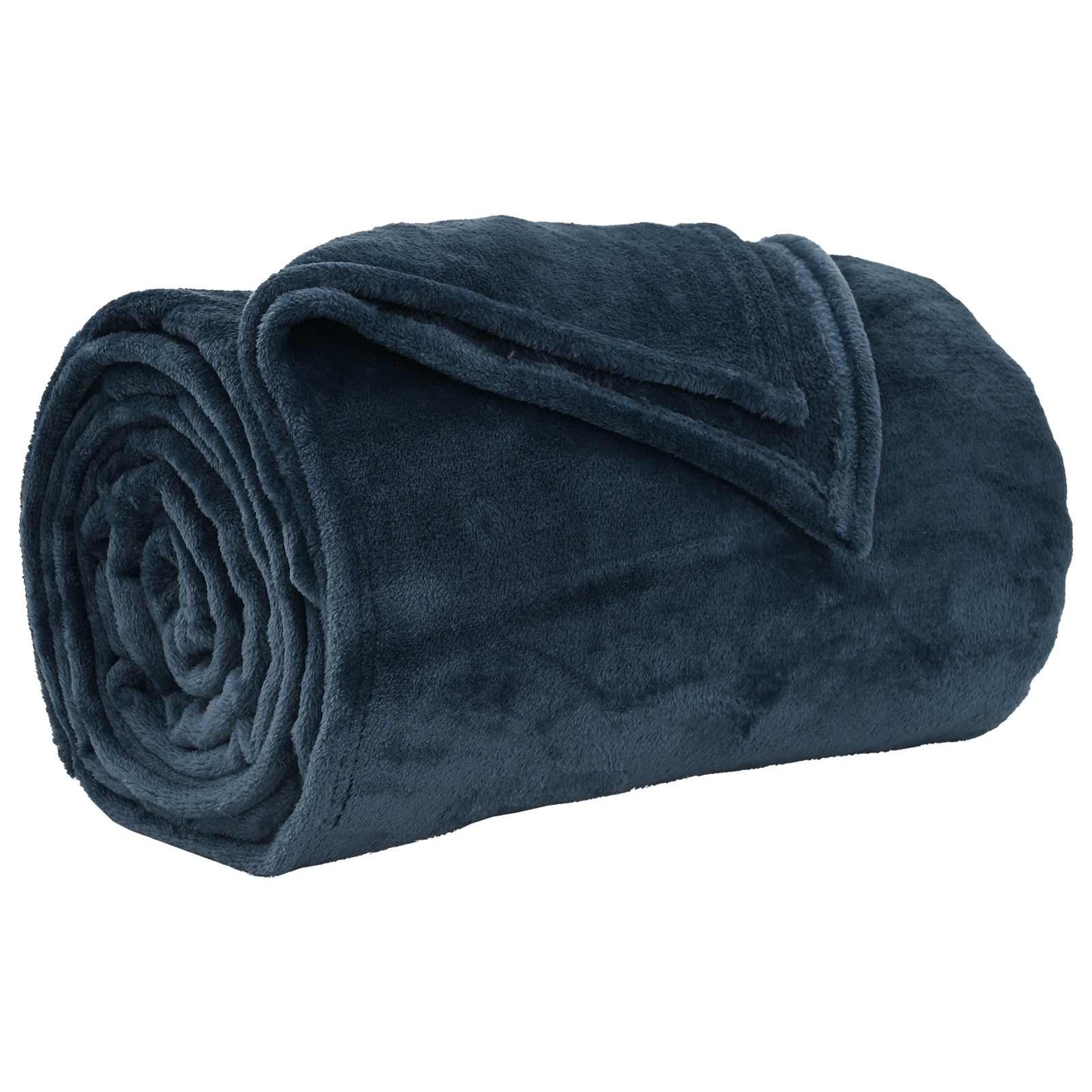 Throw Blankets 6 pcs Navy Blue 130 x 150 cm Fleece