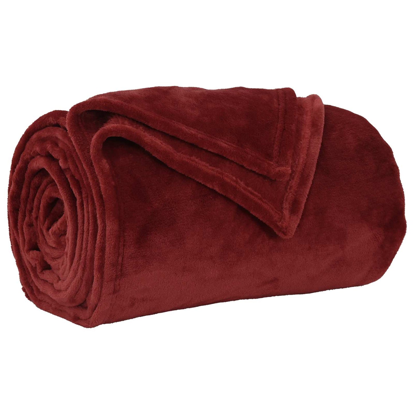 Throw Blankets 6 pcs Bordeaux Red 150 x 200 cm Fleece
