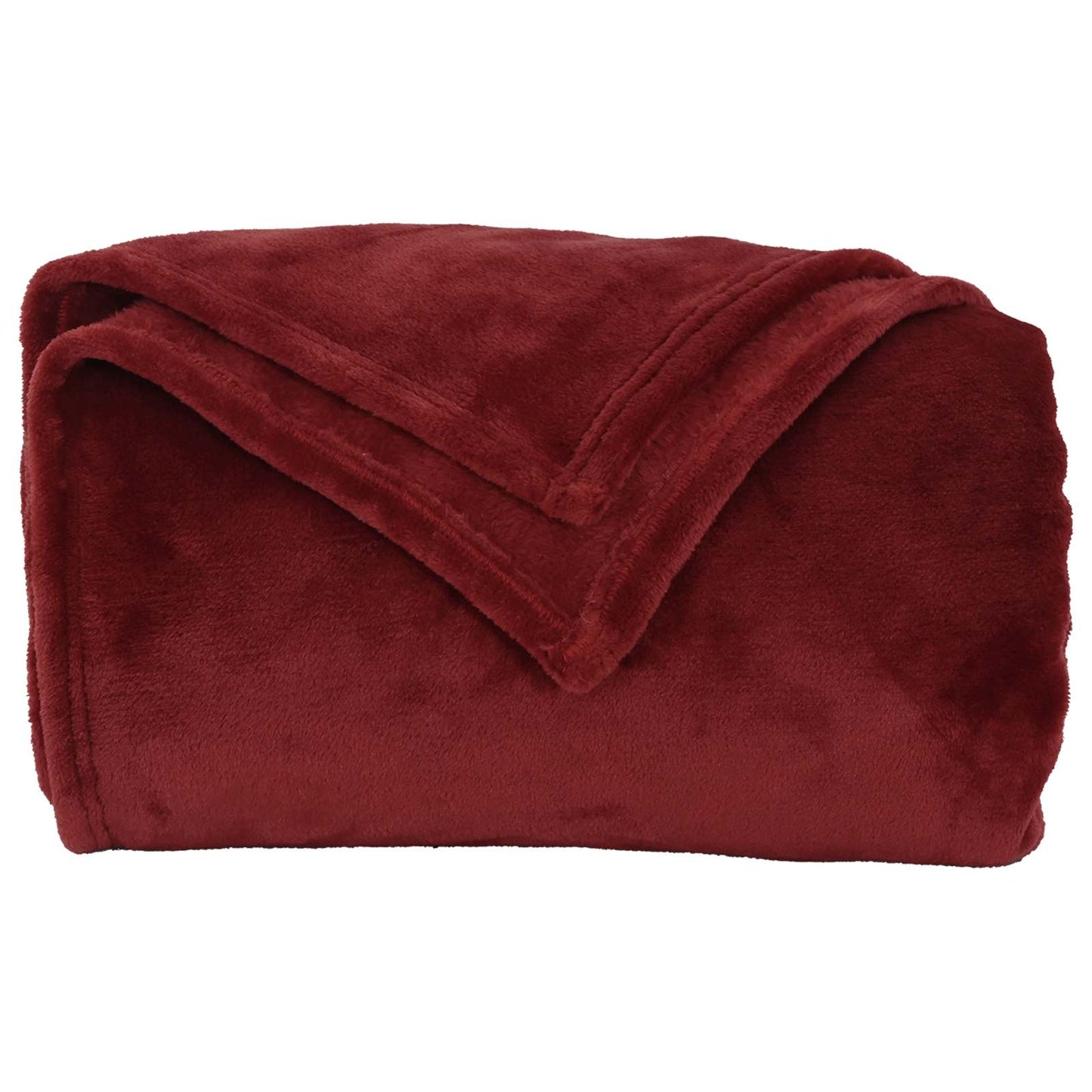 Throw Blankets 6 pcs Bordeaux Red 150 x 200 cm Fleece