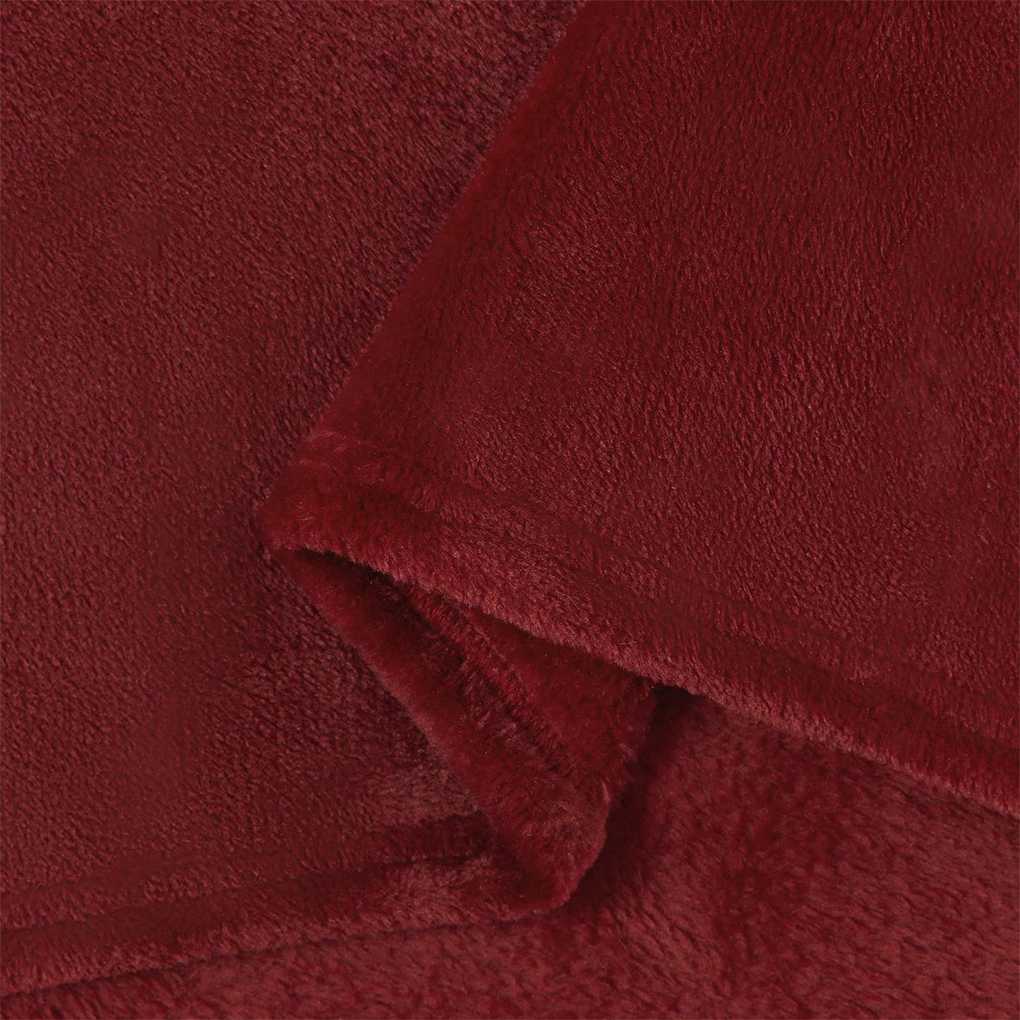Throw Blankets 6 pcs Bordeaux Red 220 x 240 cm Fleece