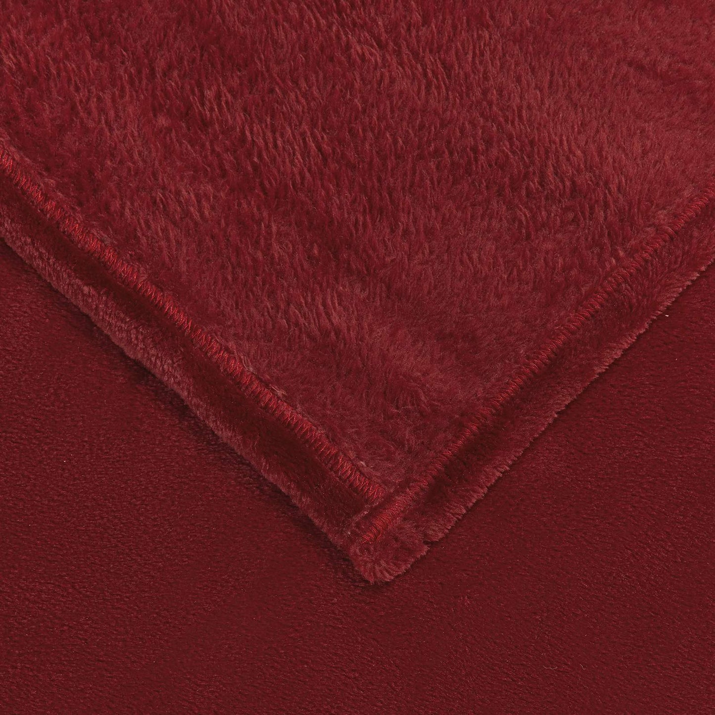Throw Blankets 6 pcs Bordeaux Red 240 x 270 cm Fleece