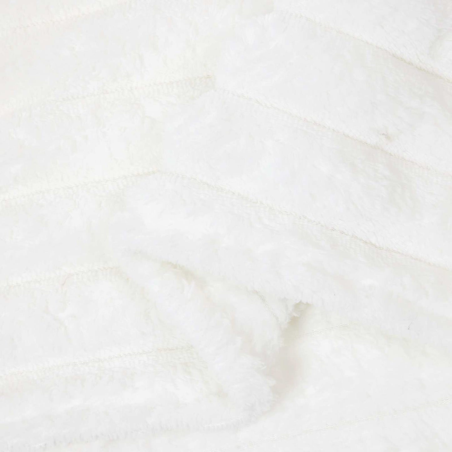 Throw Blanket White 240 x 220 cm Fleece
