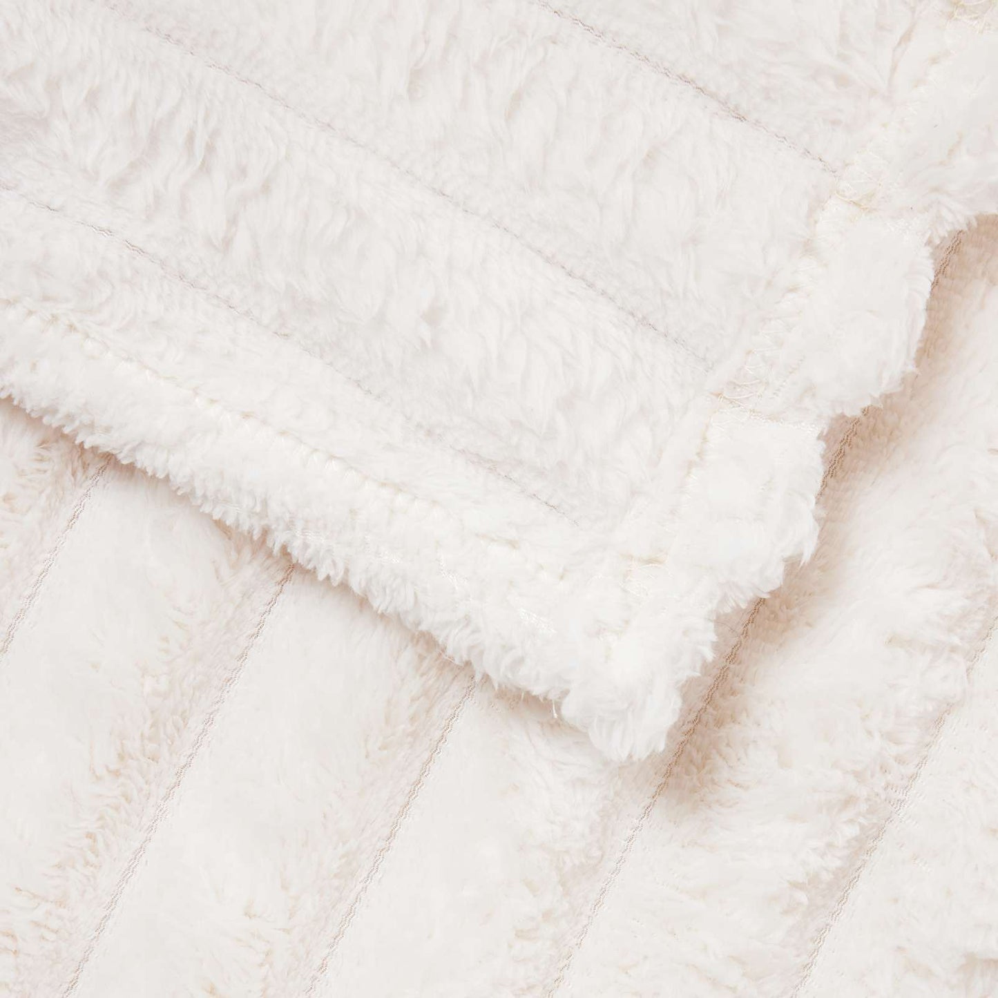 Throw Blanket Cream 200 x 150 cm Fleece
