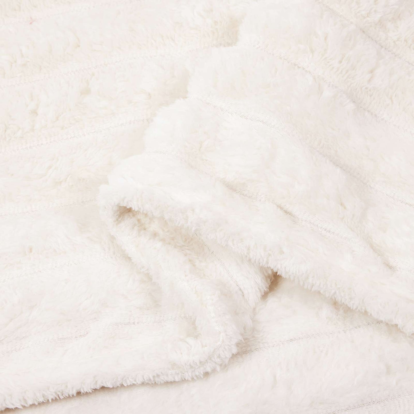 Throw Blanket Cream 200 x 150 cm Fleece