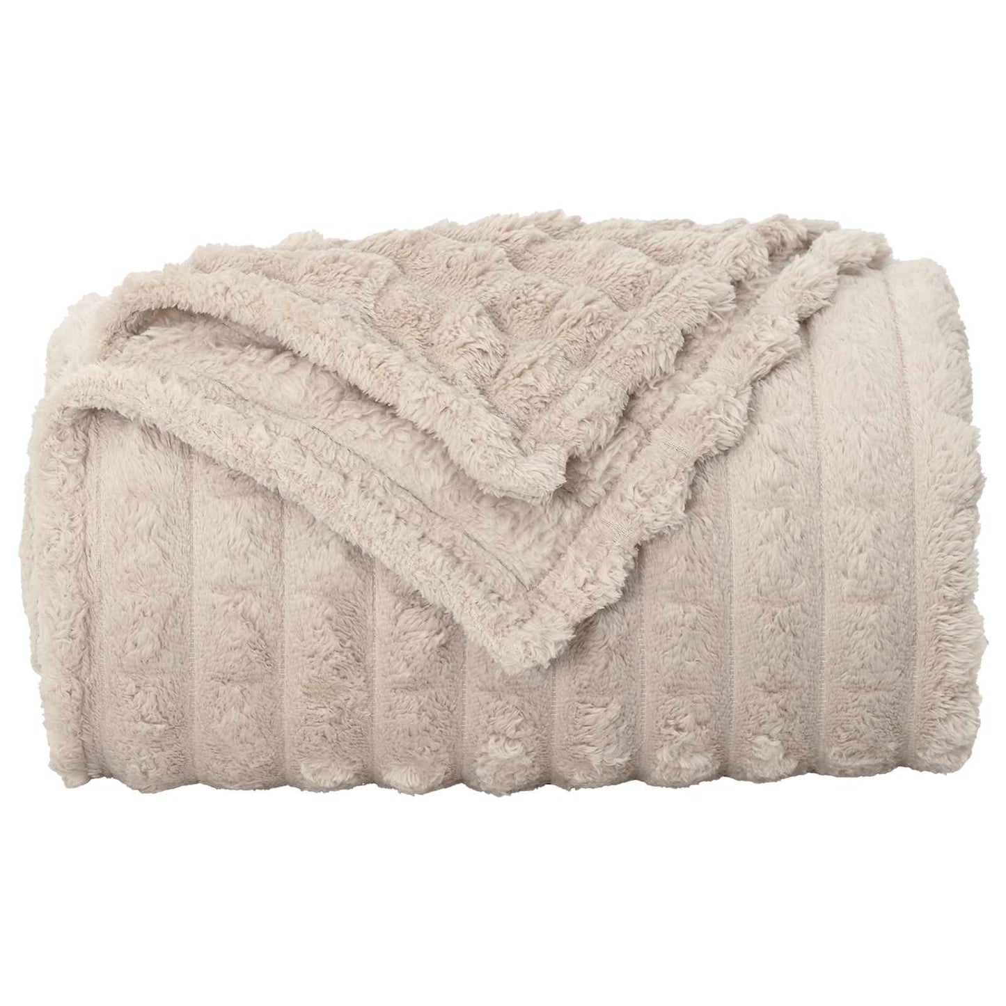 Throw Blankets 6 pcs Beige 150 x 130 cm Fleece