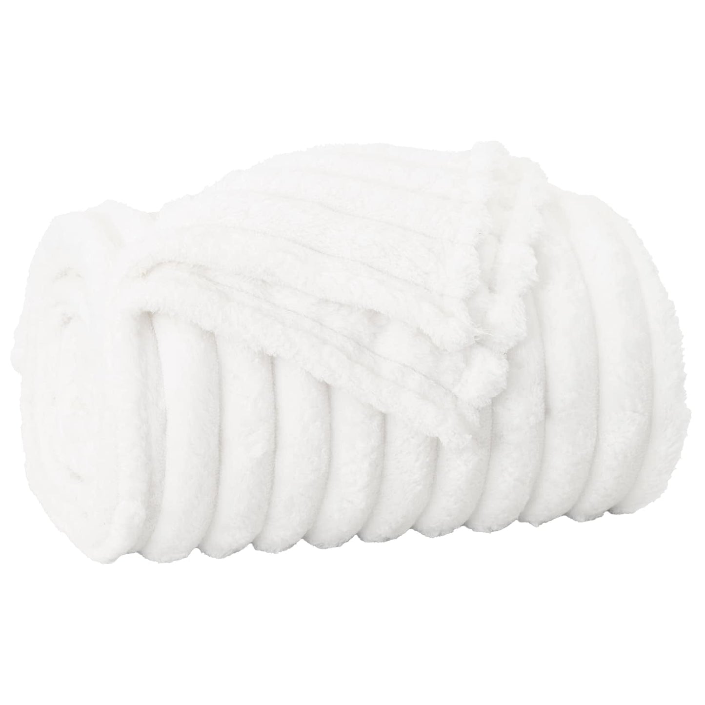 Throw Blankets 6 pcs White 270 x 240 cm Fleece