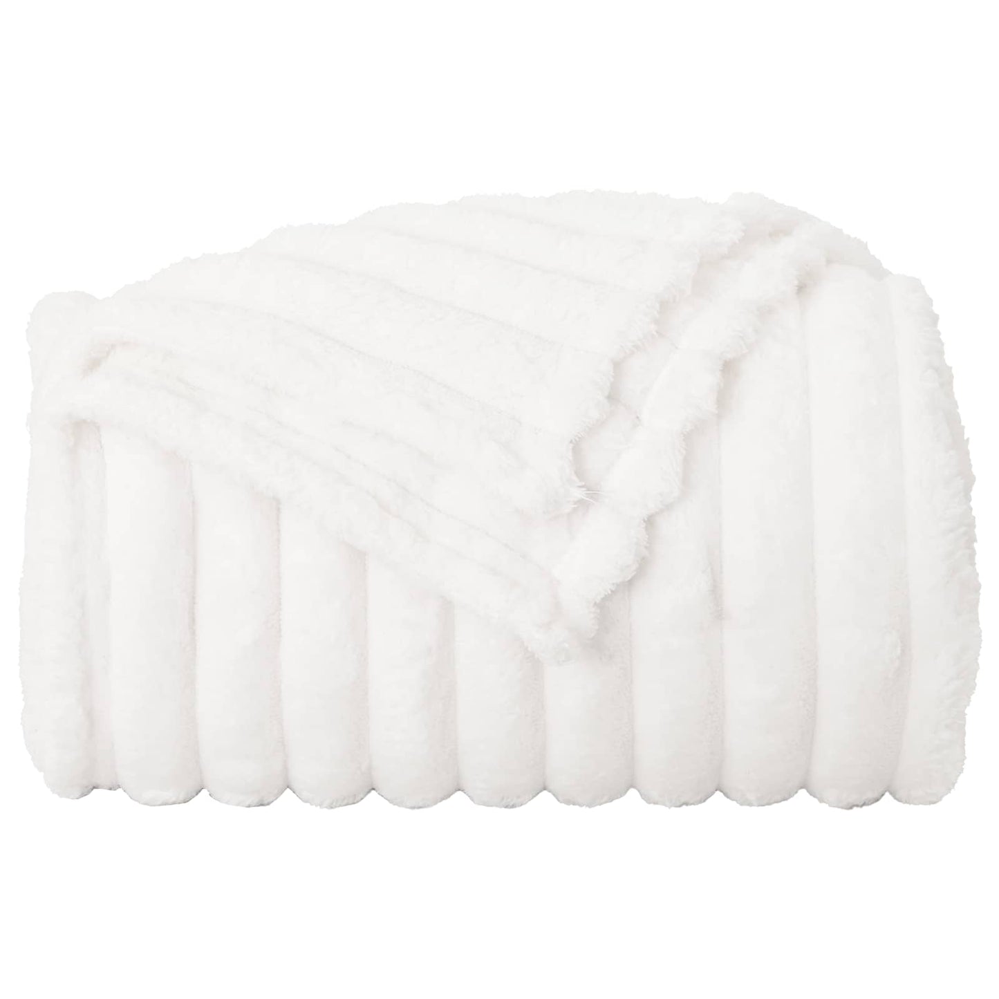 Throw Blankets 6 pcs White 270 x 240 cm Fleece