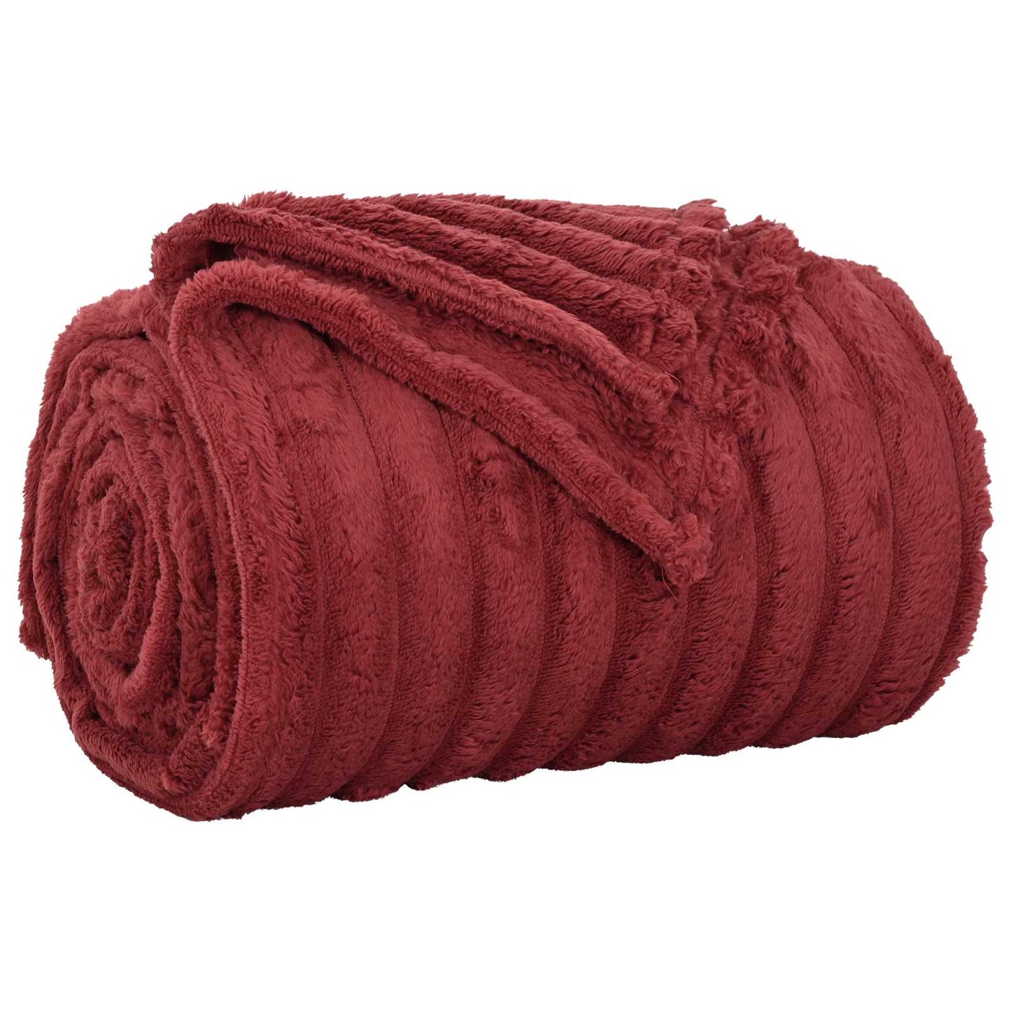 Throw Blankets 6 pcs Bordeaux Red 150 x 130 cm Fleece