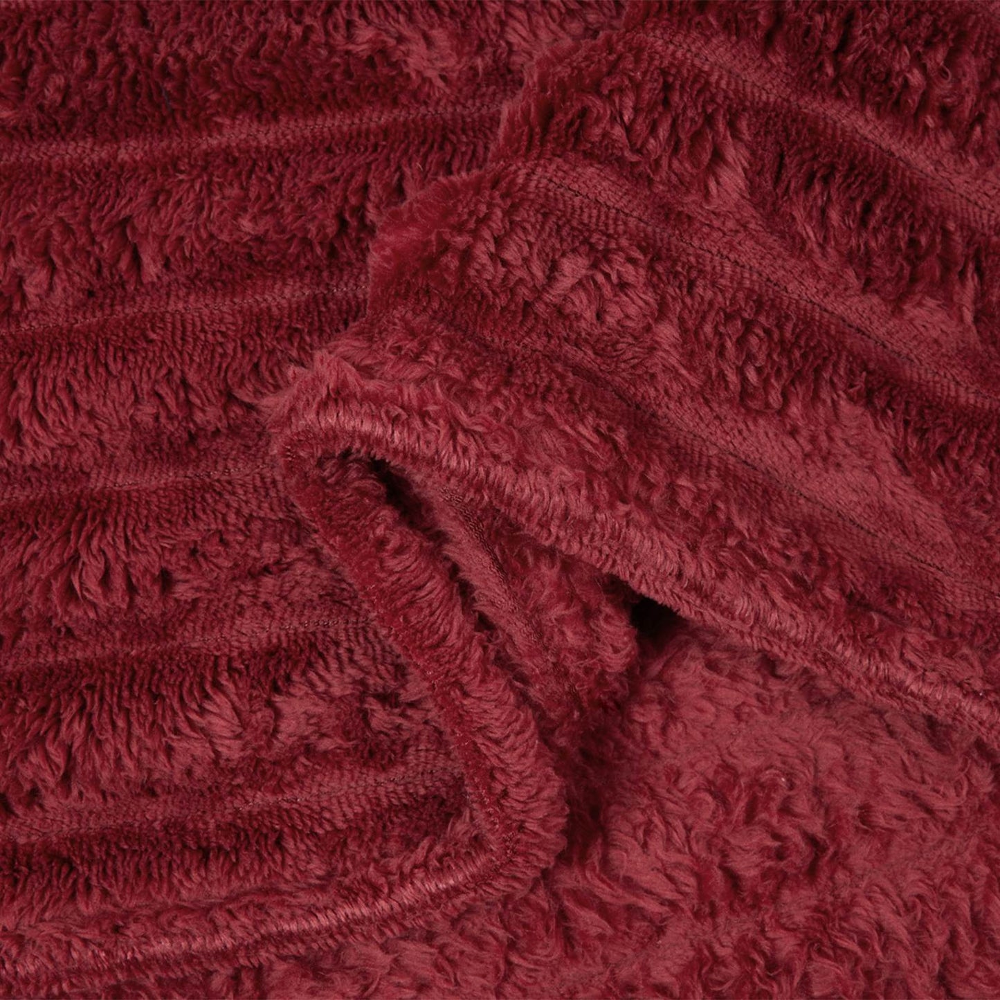 Throw Blankets 6 pcs Bordeaux Red 200 x 150 cm Fleece