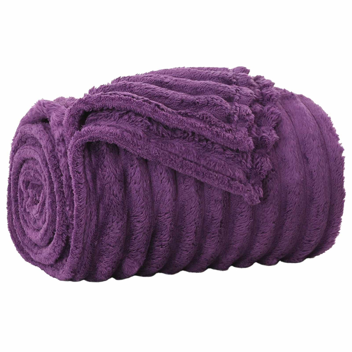 Throw Blankets 6 pcs Purple 270 x 240 cm Fleece