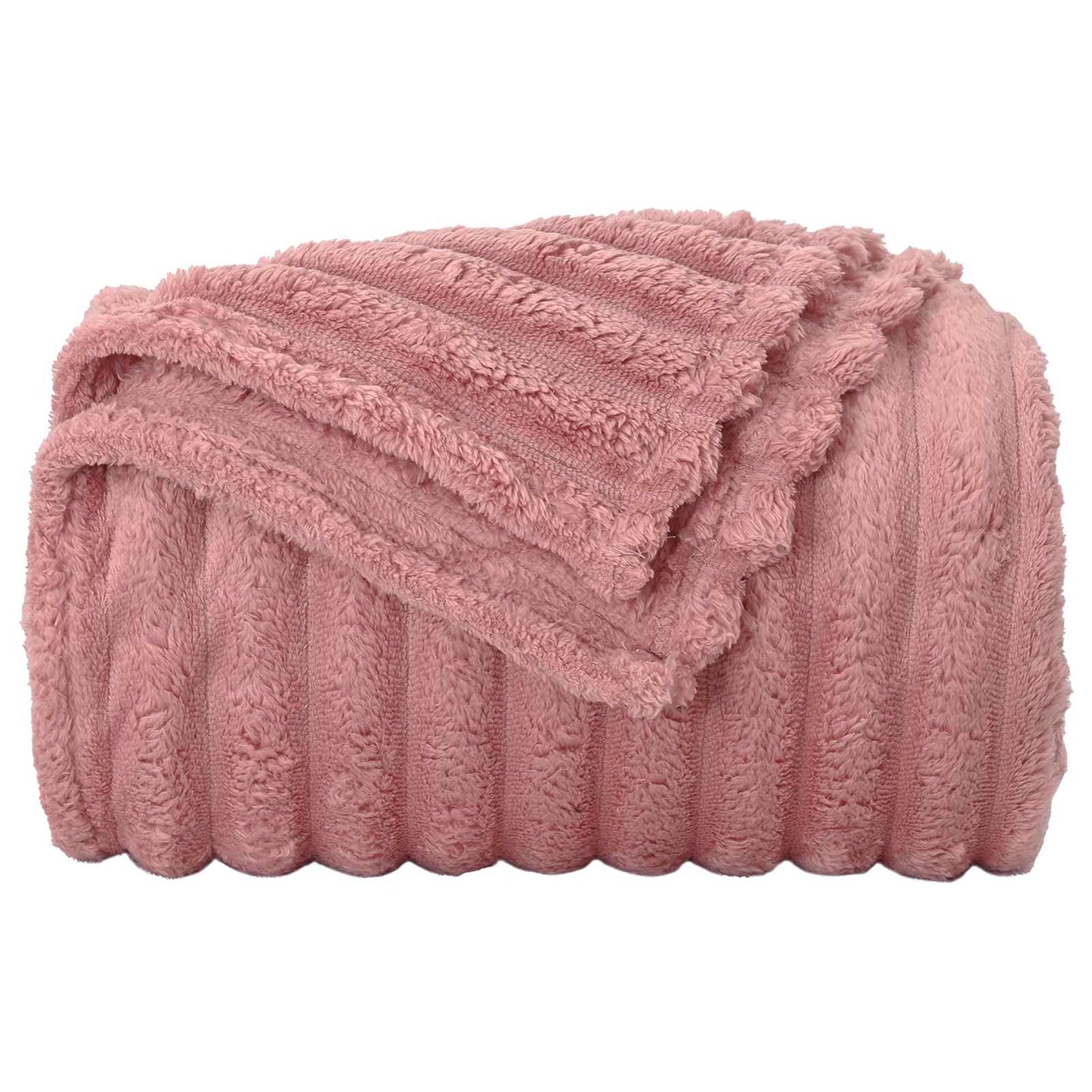 Throw Blankets 6 pcs Pink 150 x 130 cm Fleece