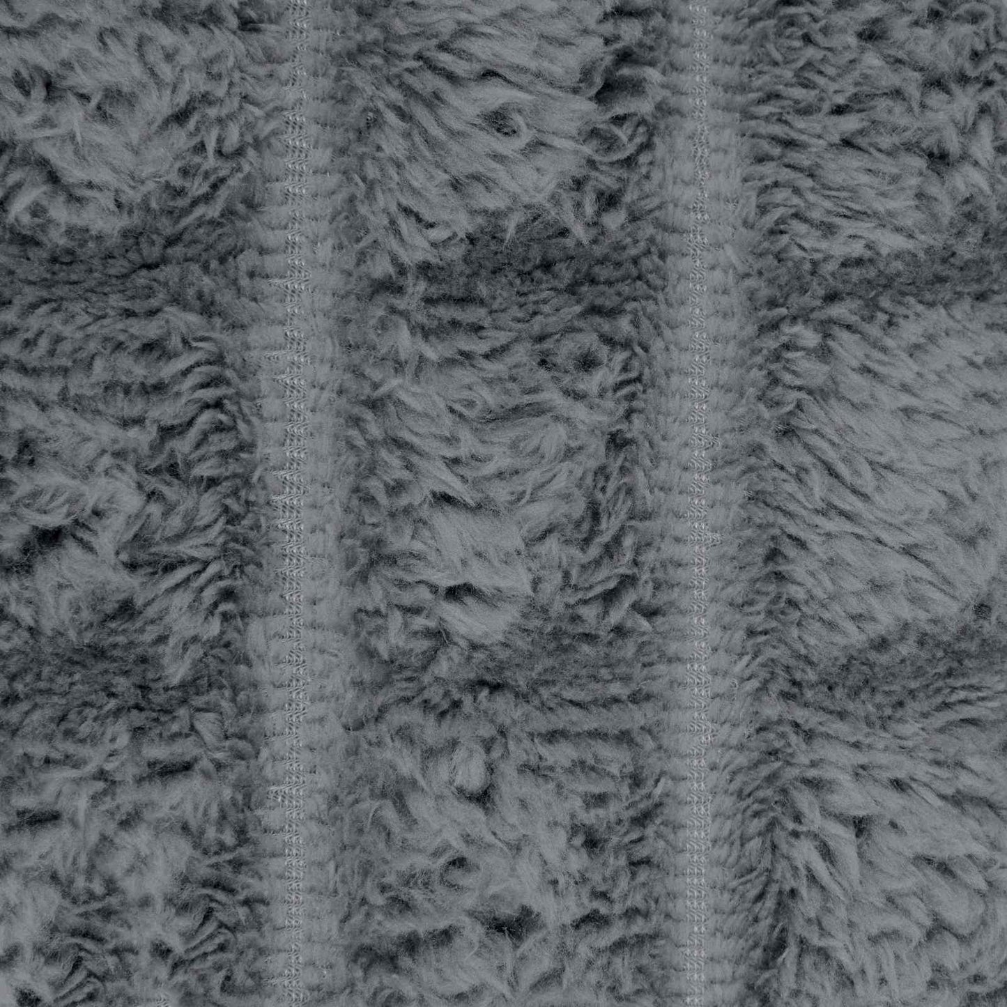 Throw Blanket Dark Grey 240 x 220 cm Fleece