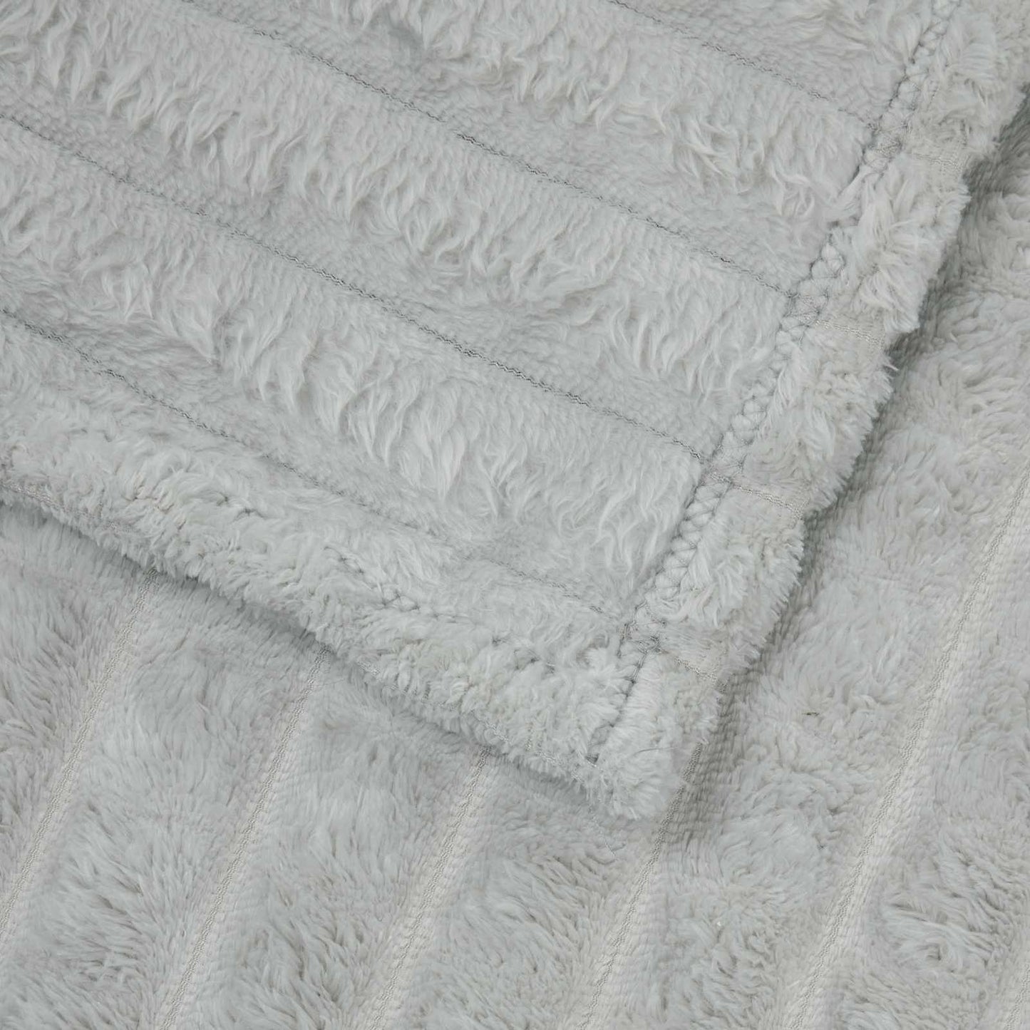 Throw Blanket Grey 270 x 240 cm Fleece
