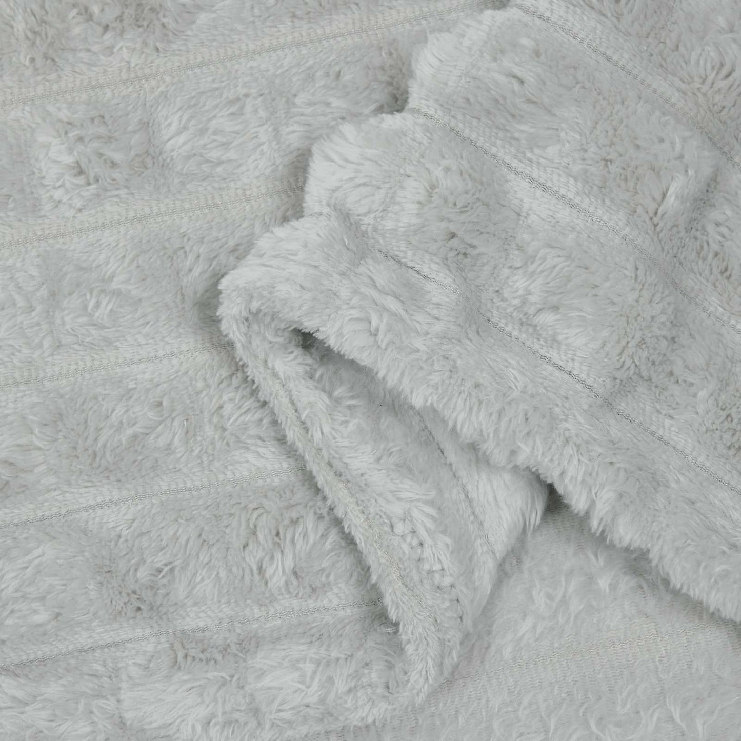 Throw Blanket Grey 270 x 240 cm Fleece