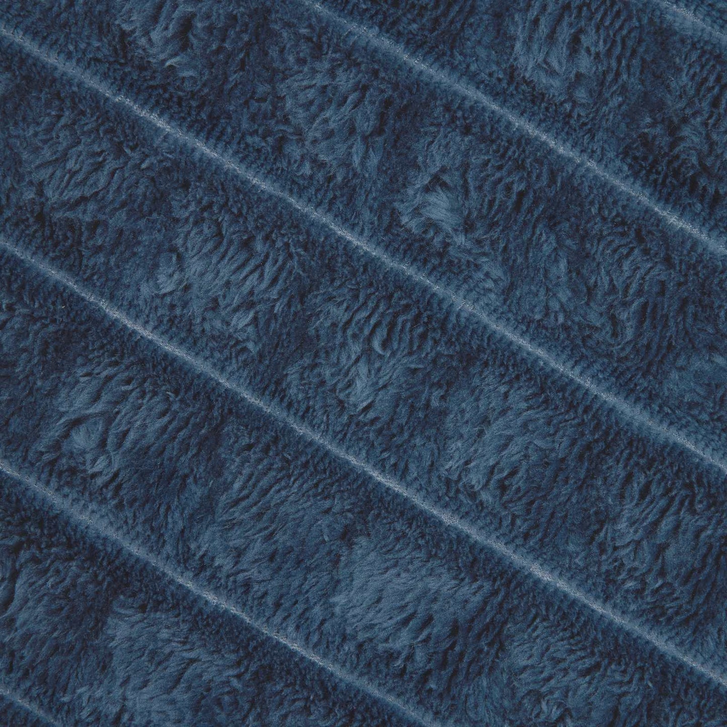 Throw Blanket Navy Blue 240 x 220 cm Fleece