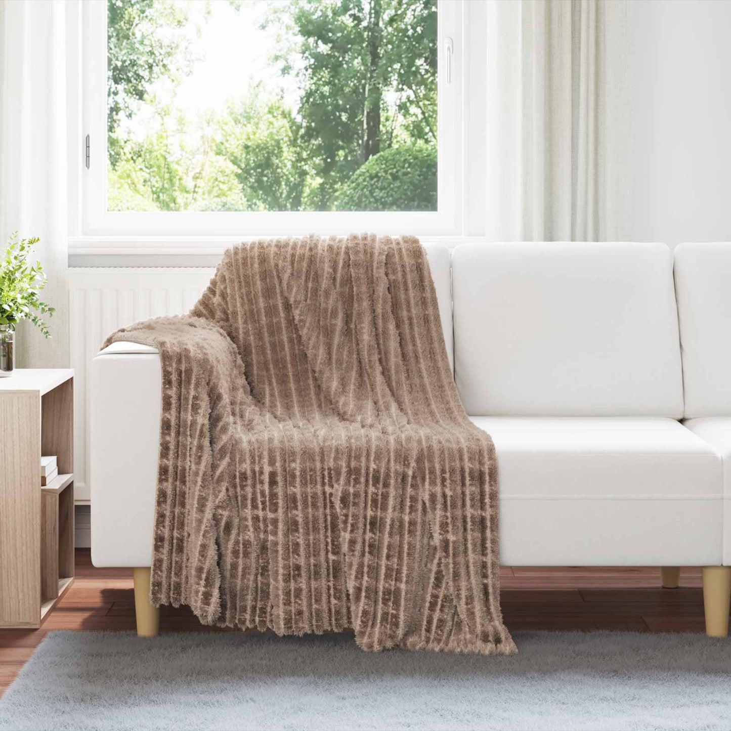 Throw Blankets 6 pcs Camel 150 x 130 cm Fleece