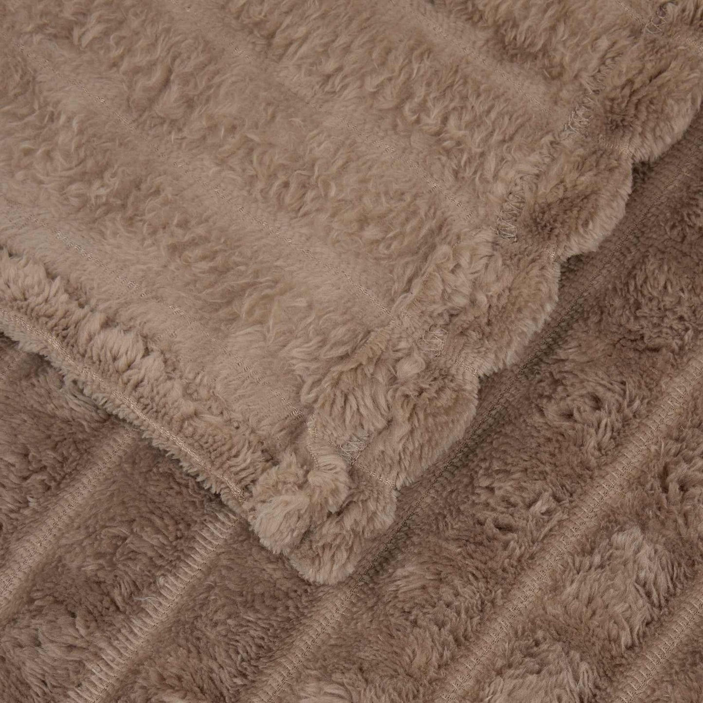 Throw Blankets 6 pcs Camel 240 x 220 cm Fleece