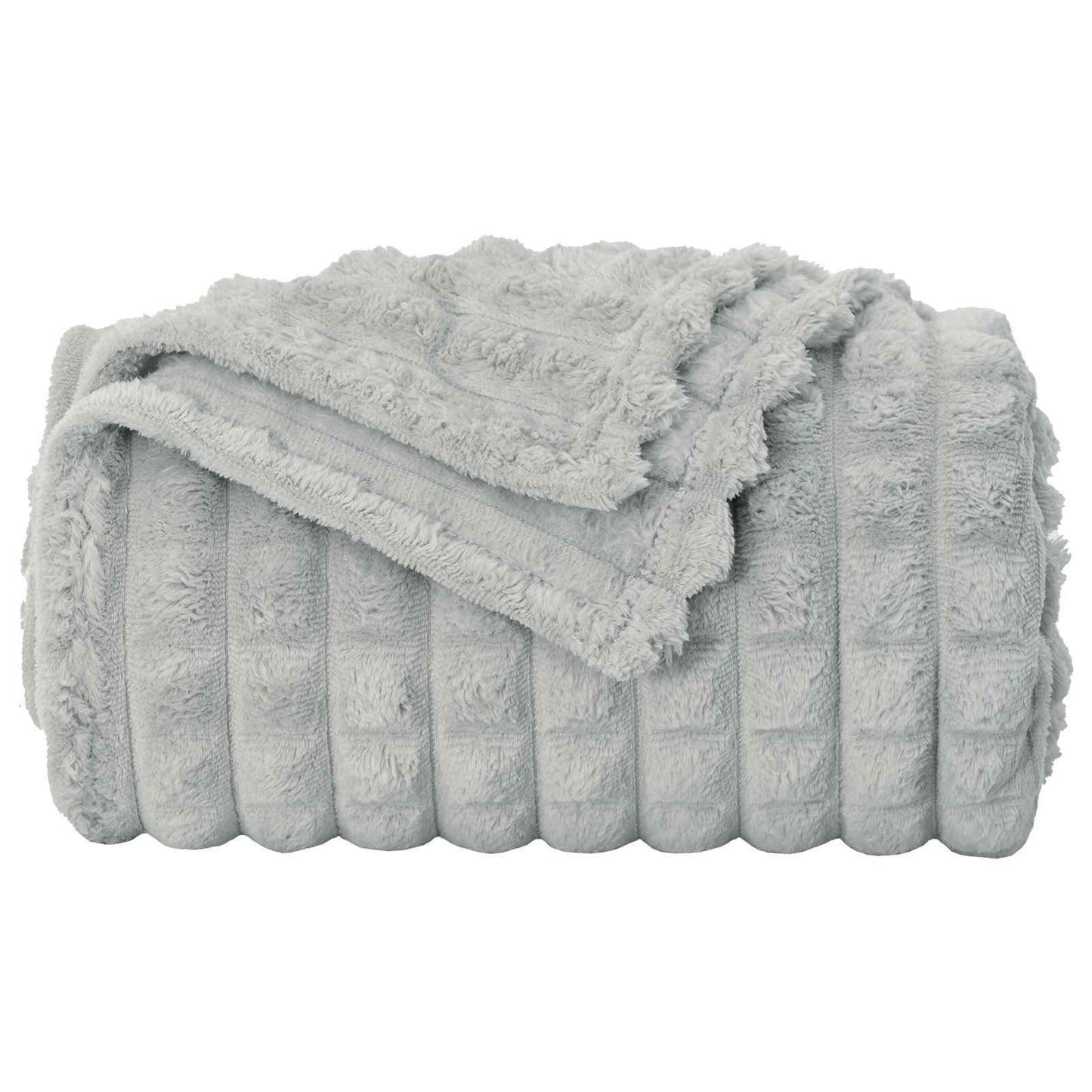 Throw Blankets 6 pcs Grey 270 x 240 cm Fleece