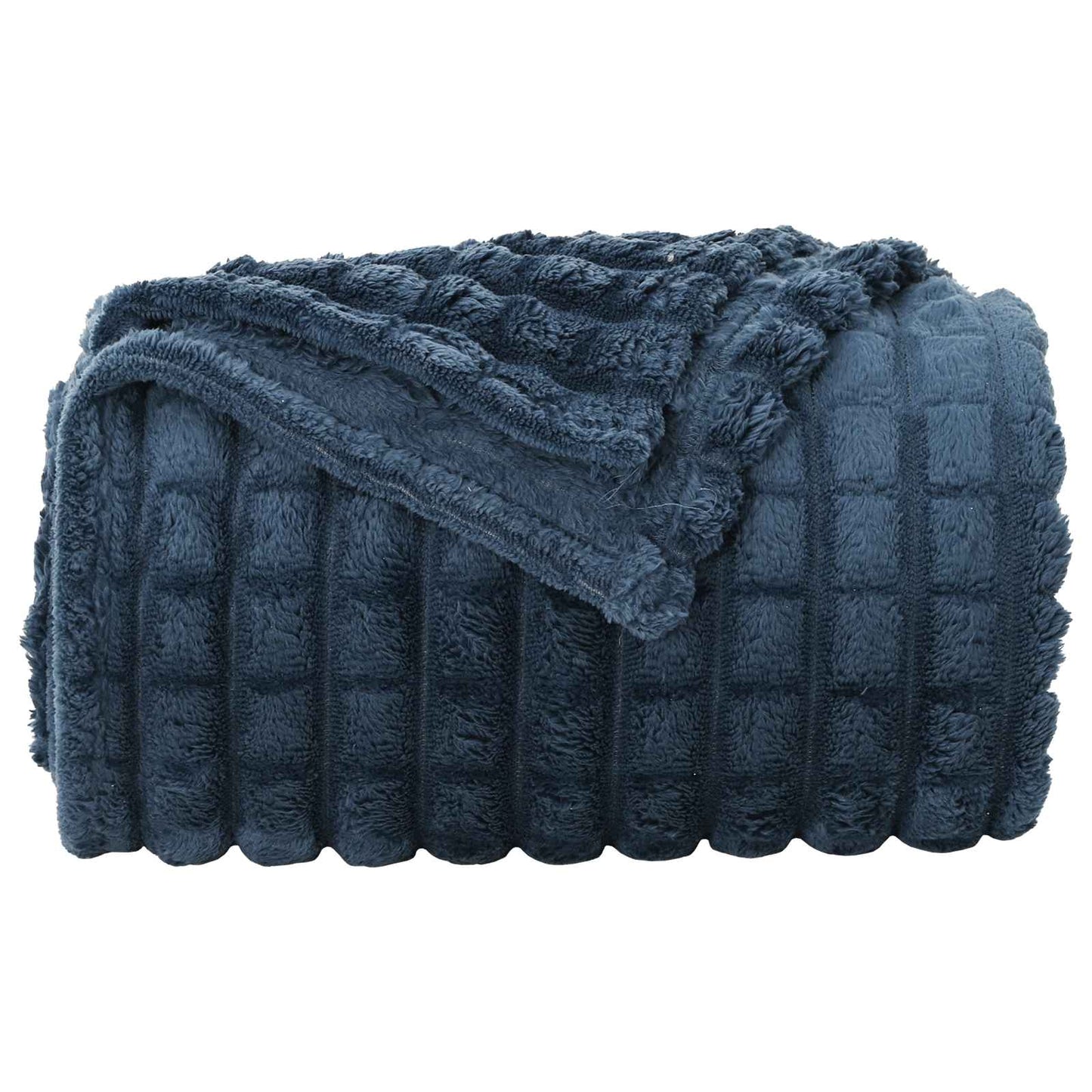 Throw Blankets 6 pcs Navy Blue 240 x 220 cm Fleece
