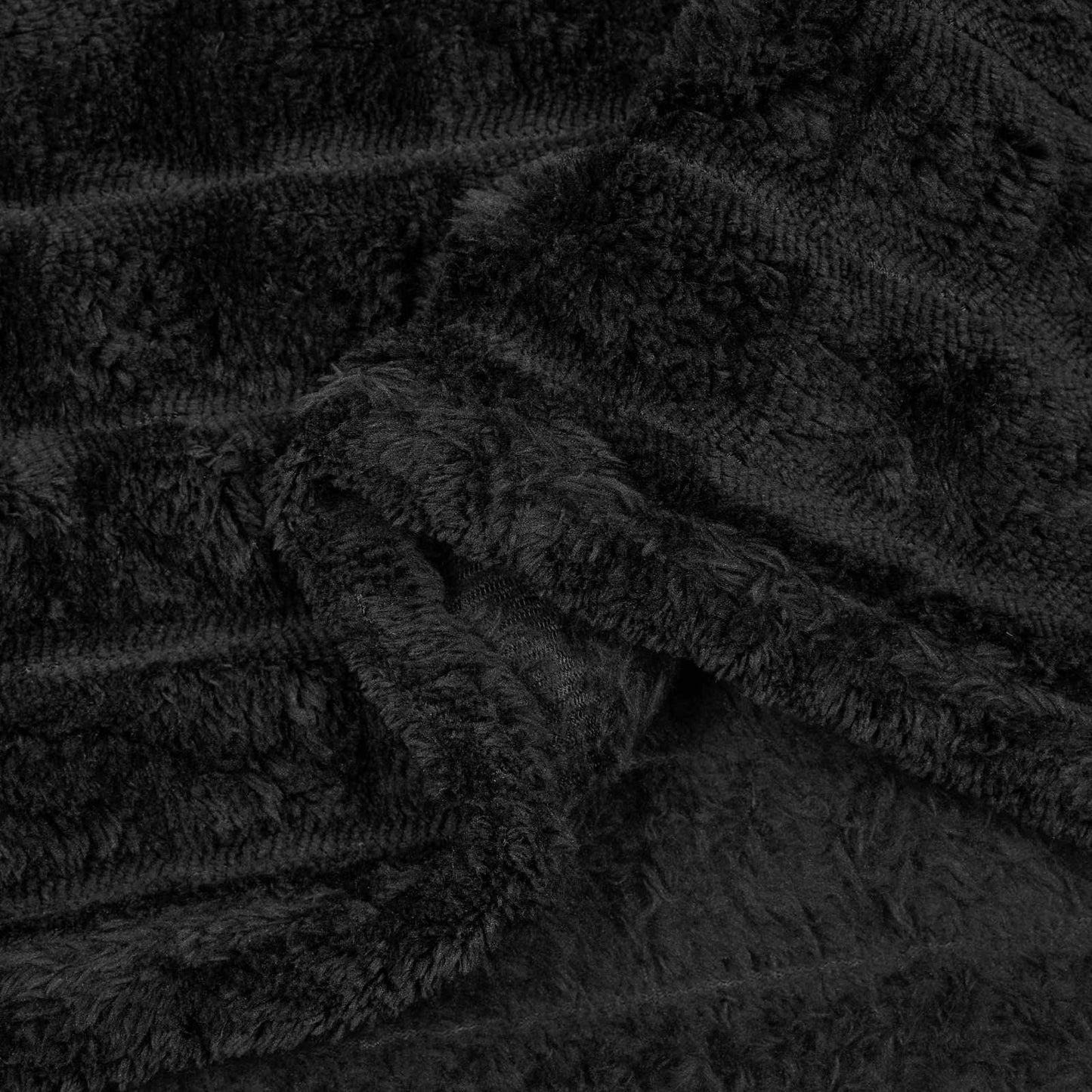 Throw Blankets 6 pcs Black 270 x 240 cm Fleece