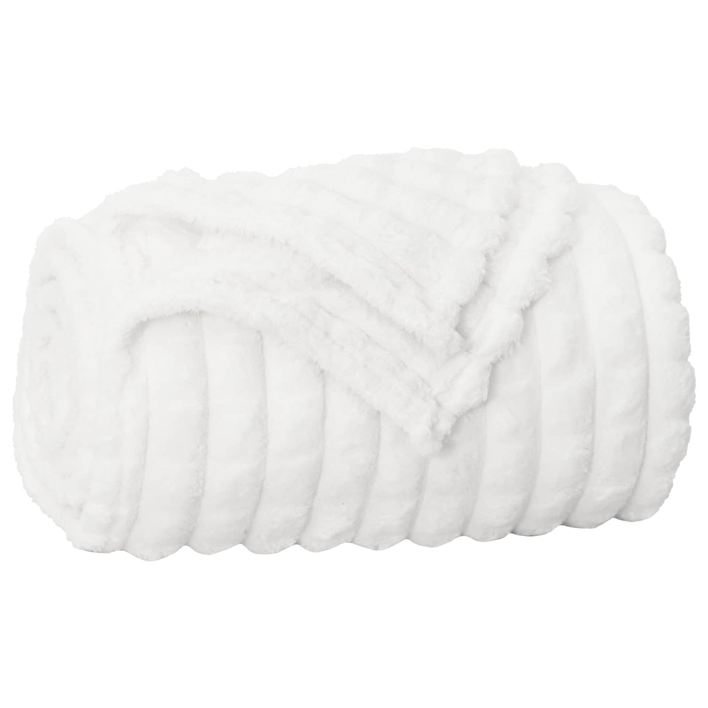 Throw Blankets 6 pcs White 270 x 240 cm Fleece