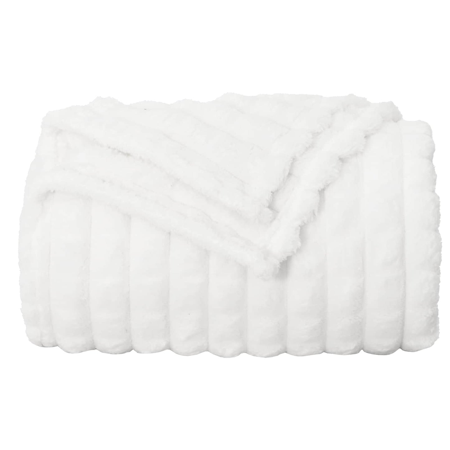Throw Blankets 6 pcs White 270 x 240 cm Fleece
