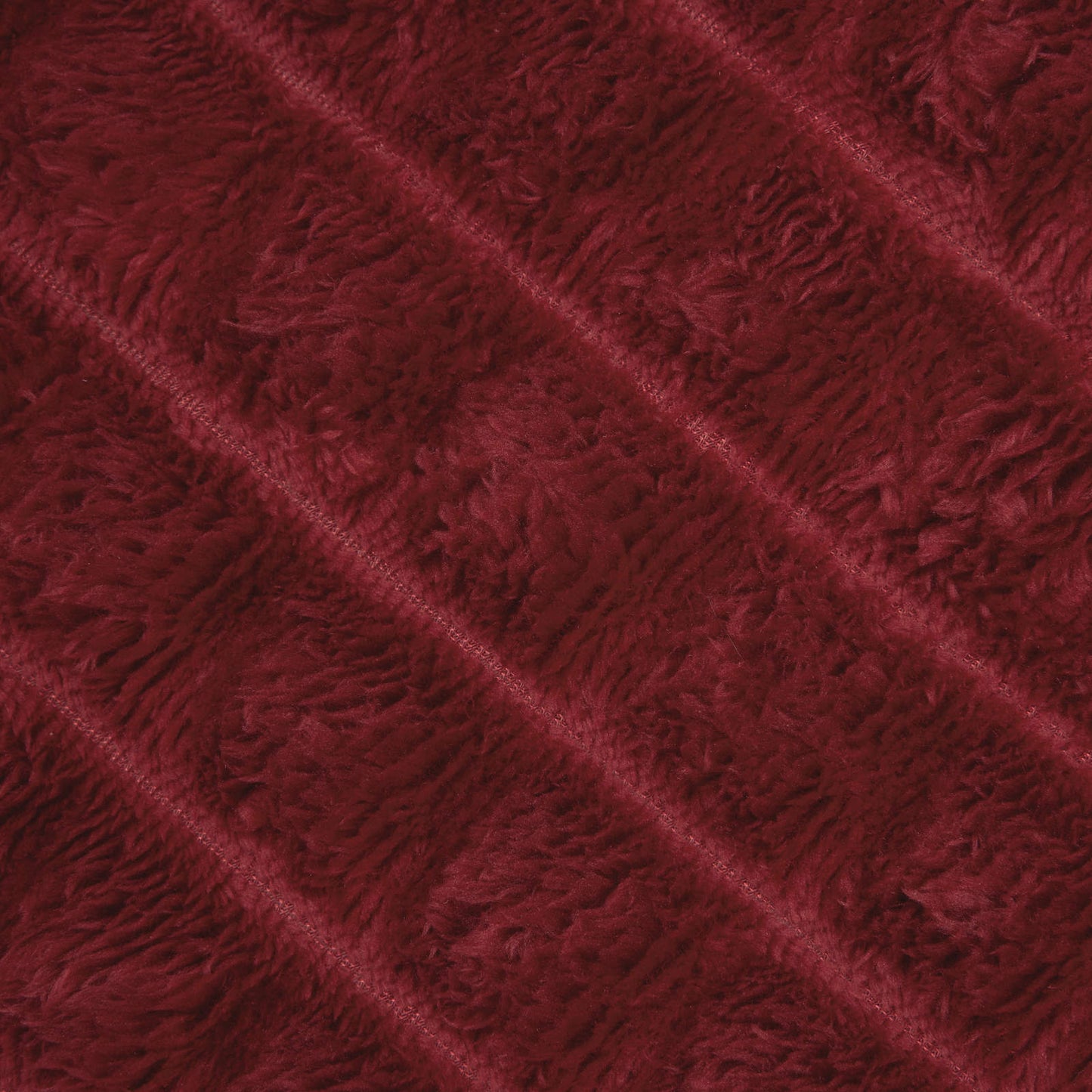 Throw Blankets 6 pcs Bordeaux Red 150 x 130 cm Fleece