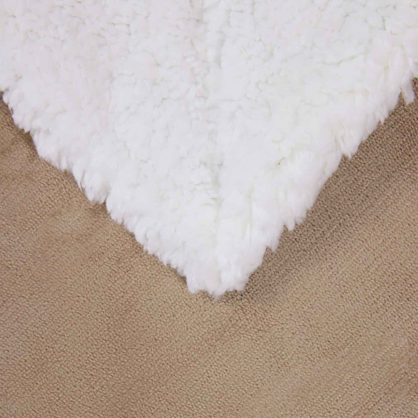 Throw Blanket Camel 150 x 200 cm Fleece