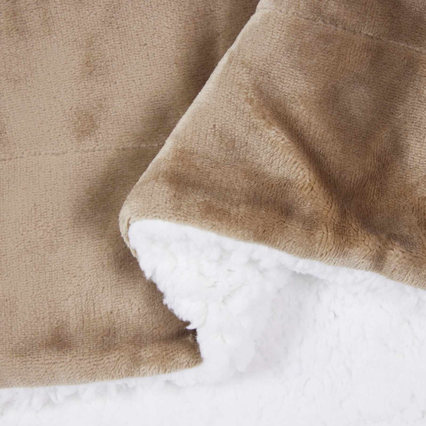 Throw Blanket Camel 150 x 200 cm Fleece