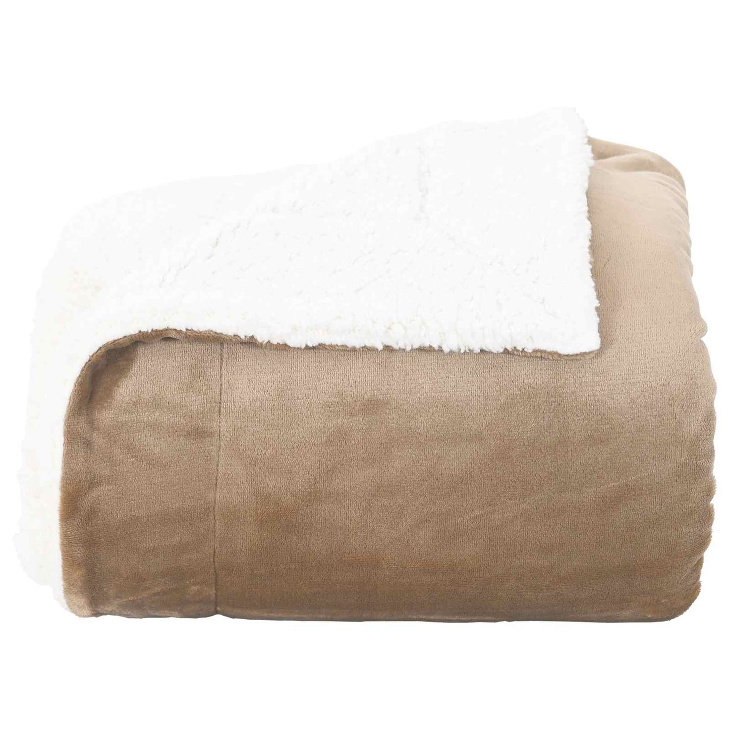 Throw Blanket Camel 150 x 200 cm Fleece