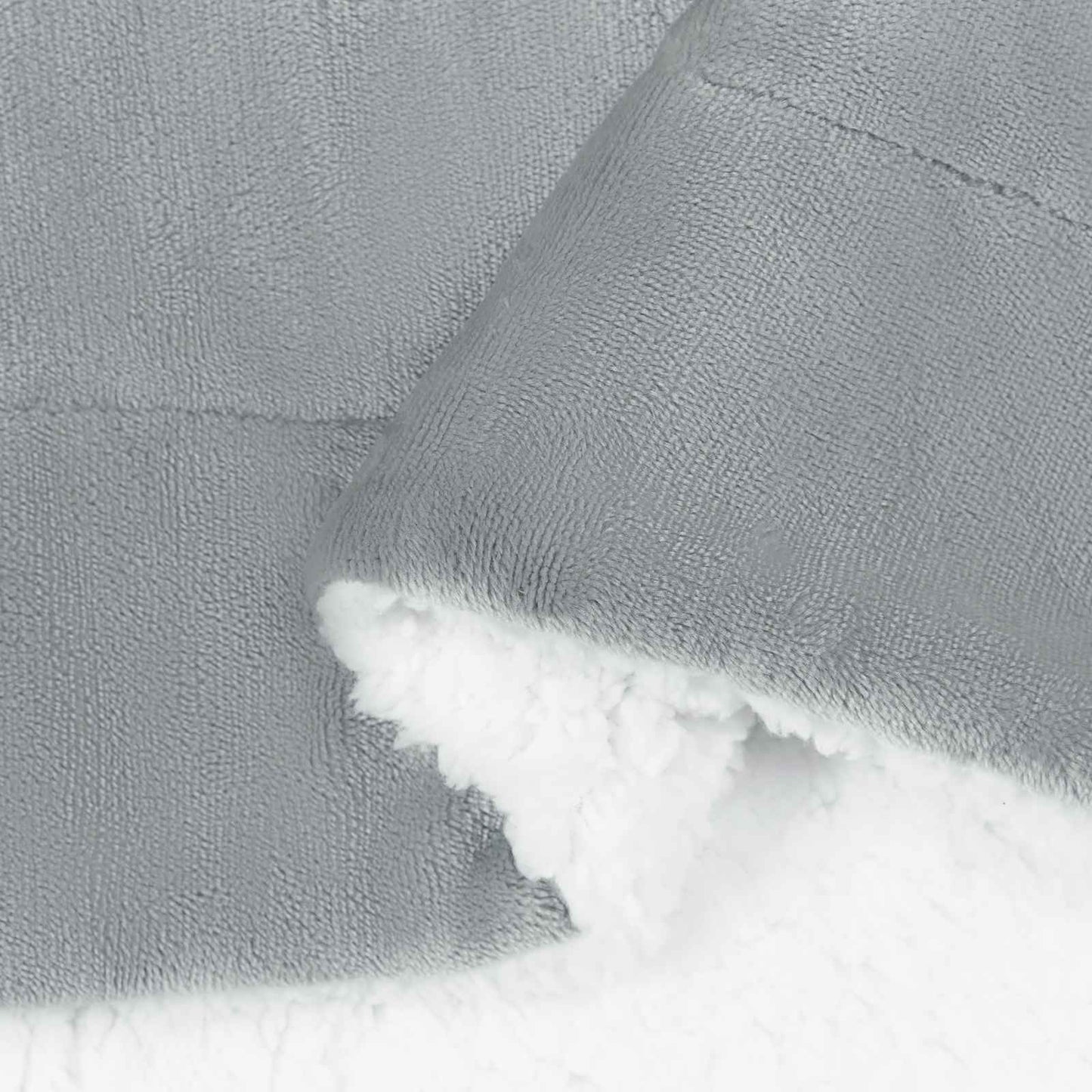 Throw Blanket Grey 150 x 200 cm Fleece