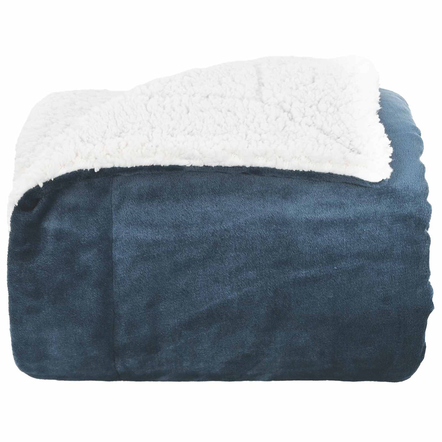 Throw Blanket Navy Blue 150 x 200 cm Fleece