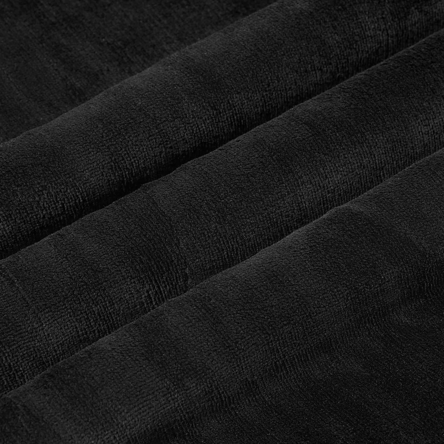 Throw Blanket Black 150 x 200 cm Fleece