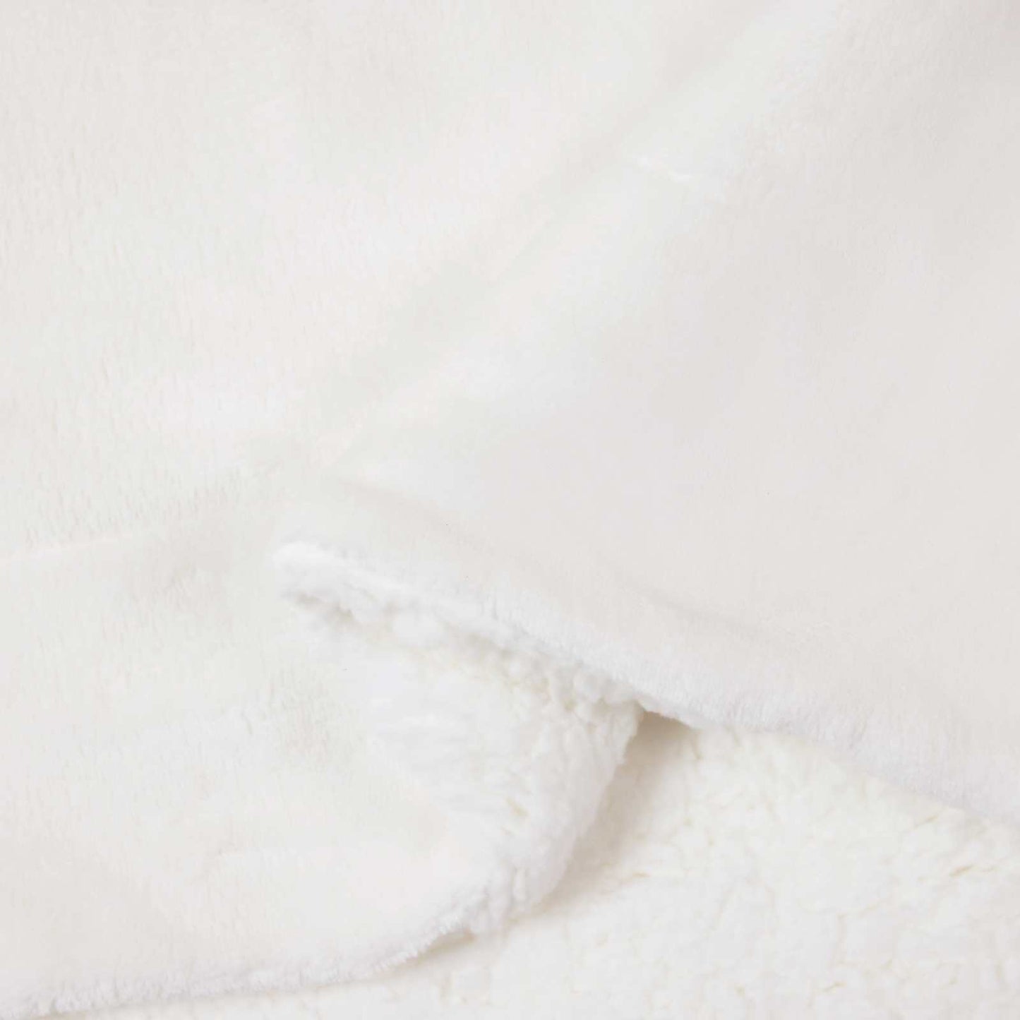 Throw Blanket White 220 x 240 cm Fleece