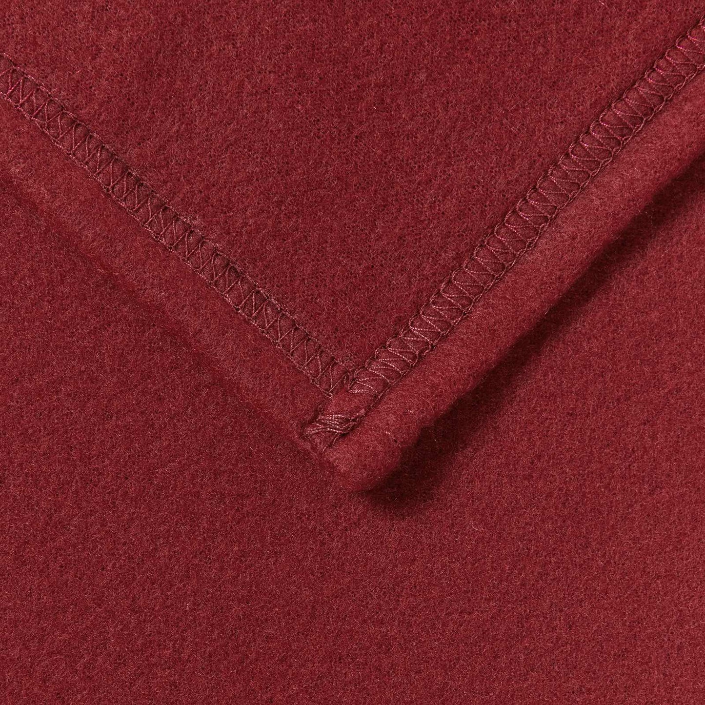 Throw Blanket Bordeaux Red 240 x 220 cm Fleece
