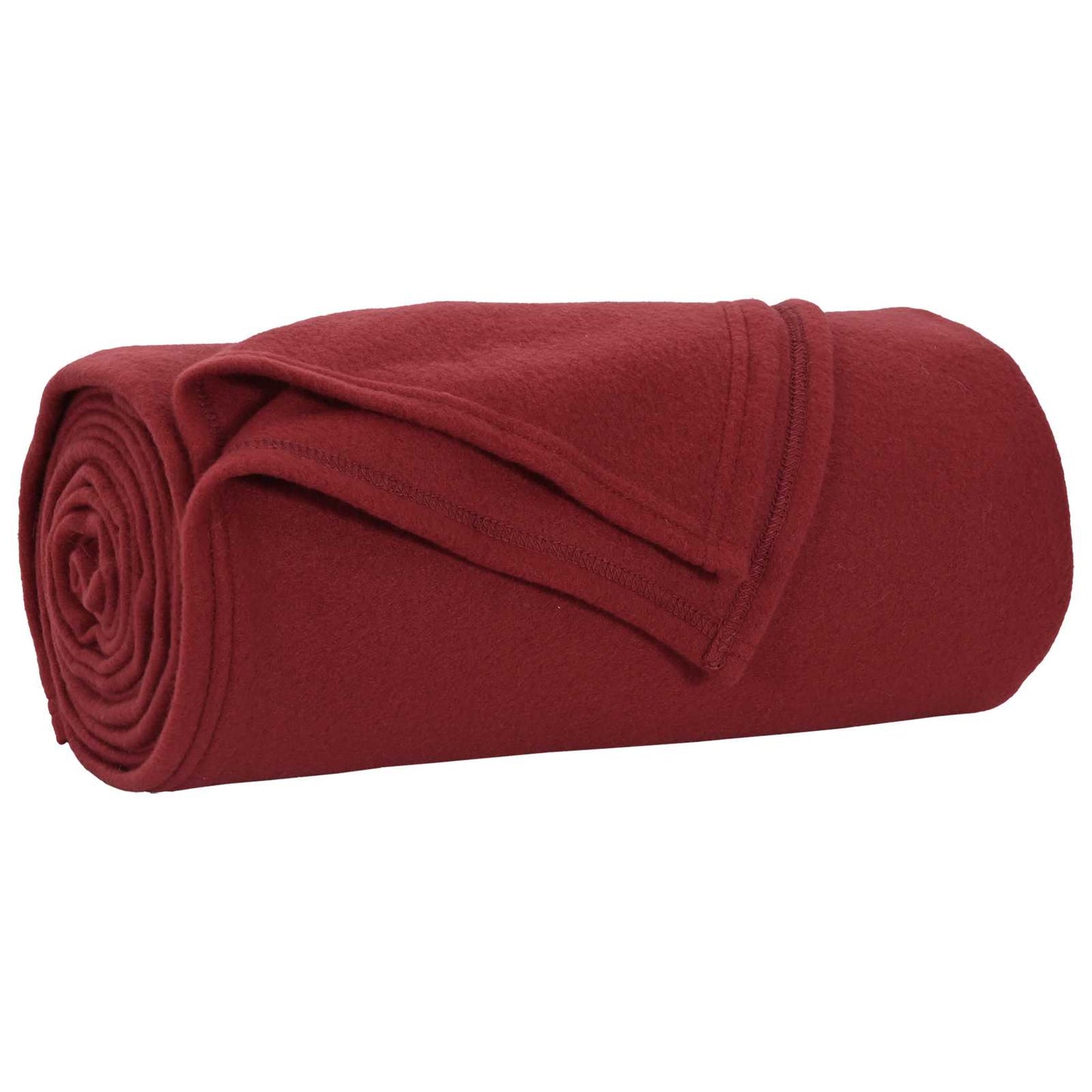 Throw Blanket Bordeaux Red 240 x 220 cm Fleece