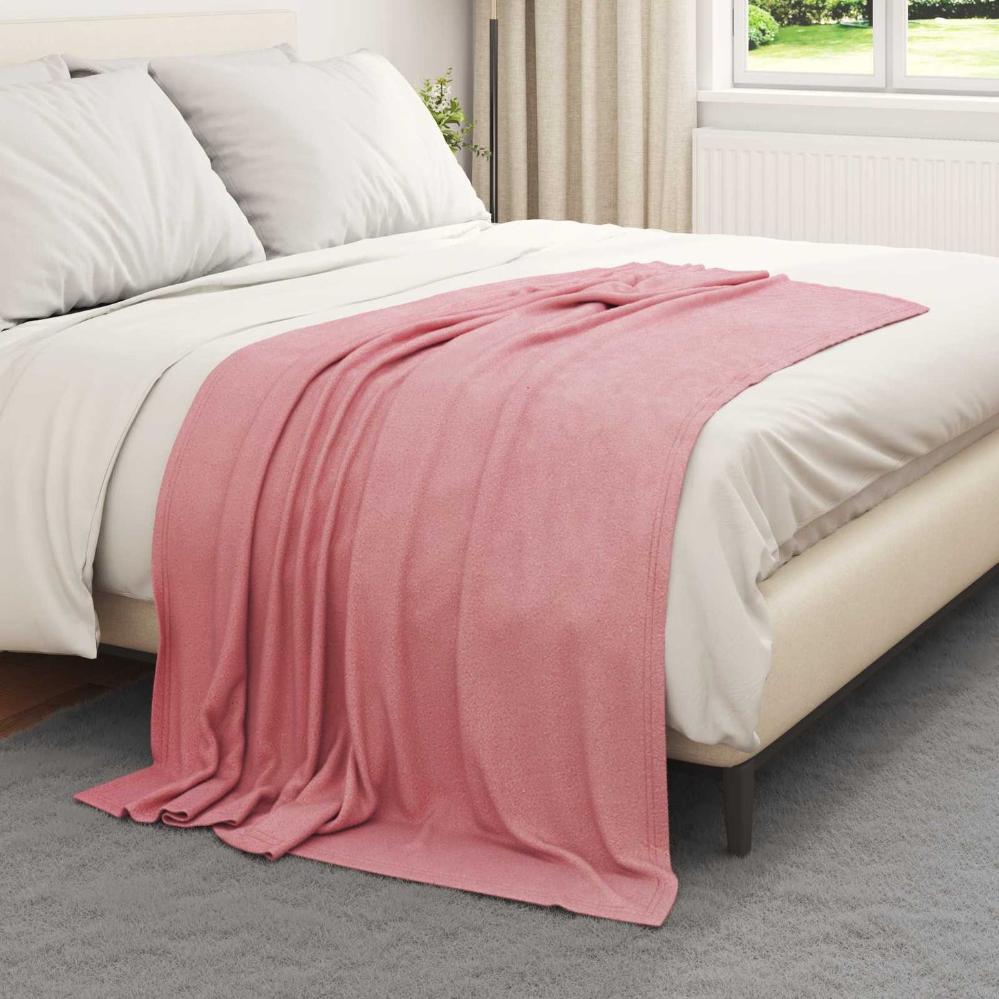 Throw Blankets 6 pcs Pink 170 x 130 cm Fleece