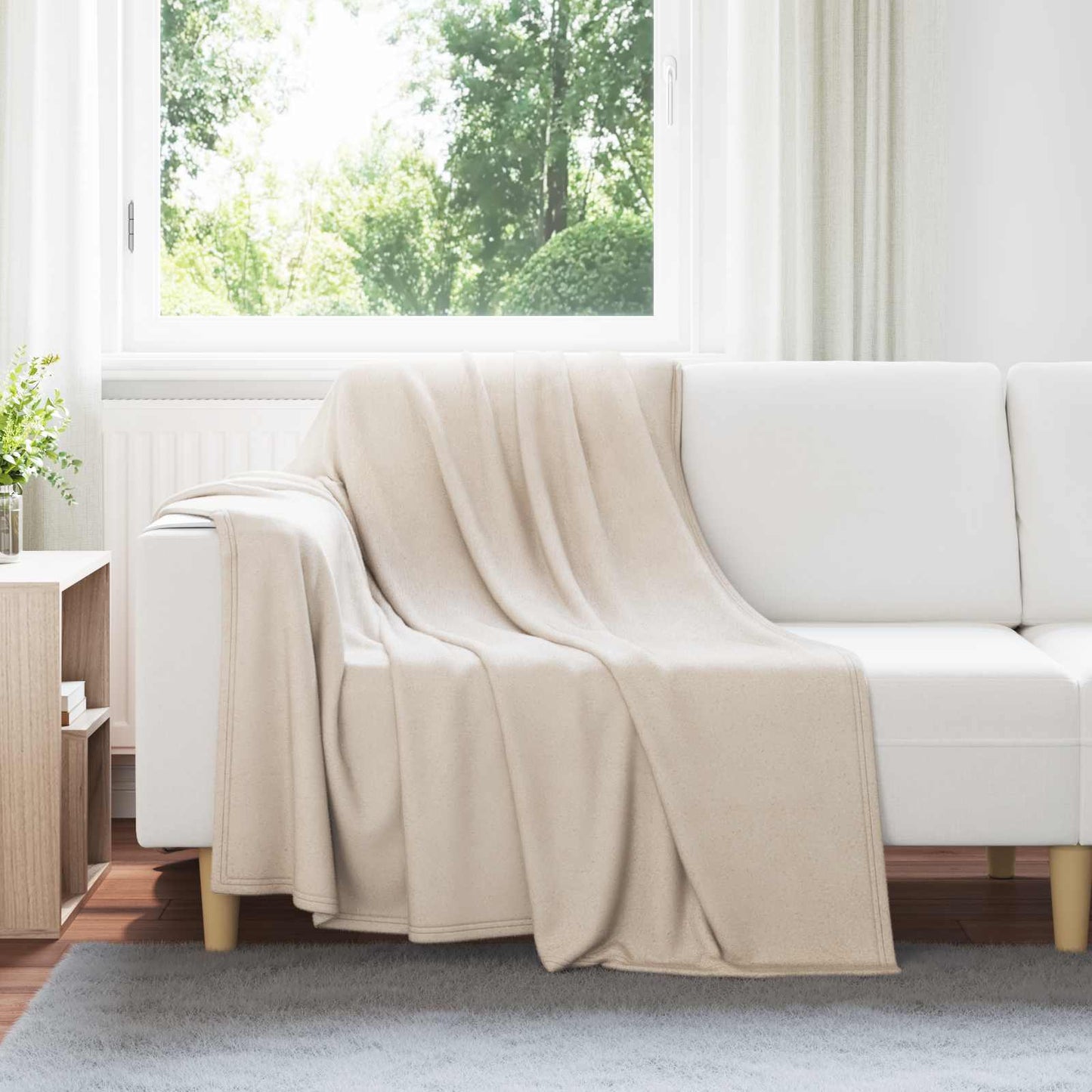 Throw Blankets 24 pcs Beige 200 x 150 cm Fleece