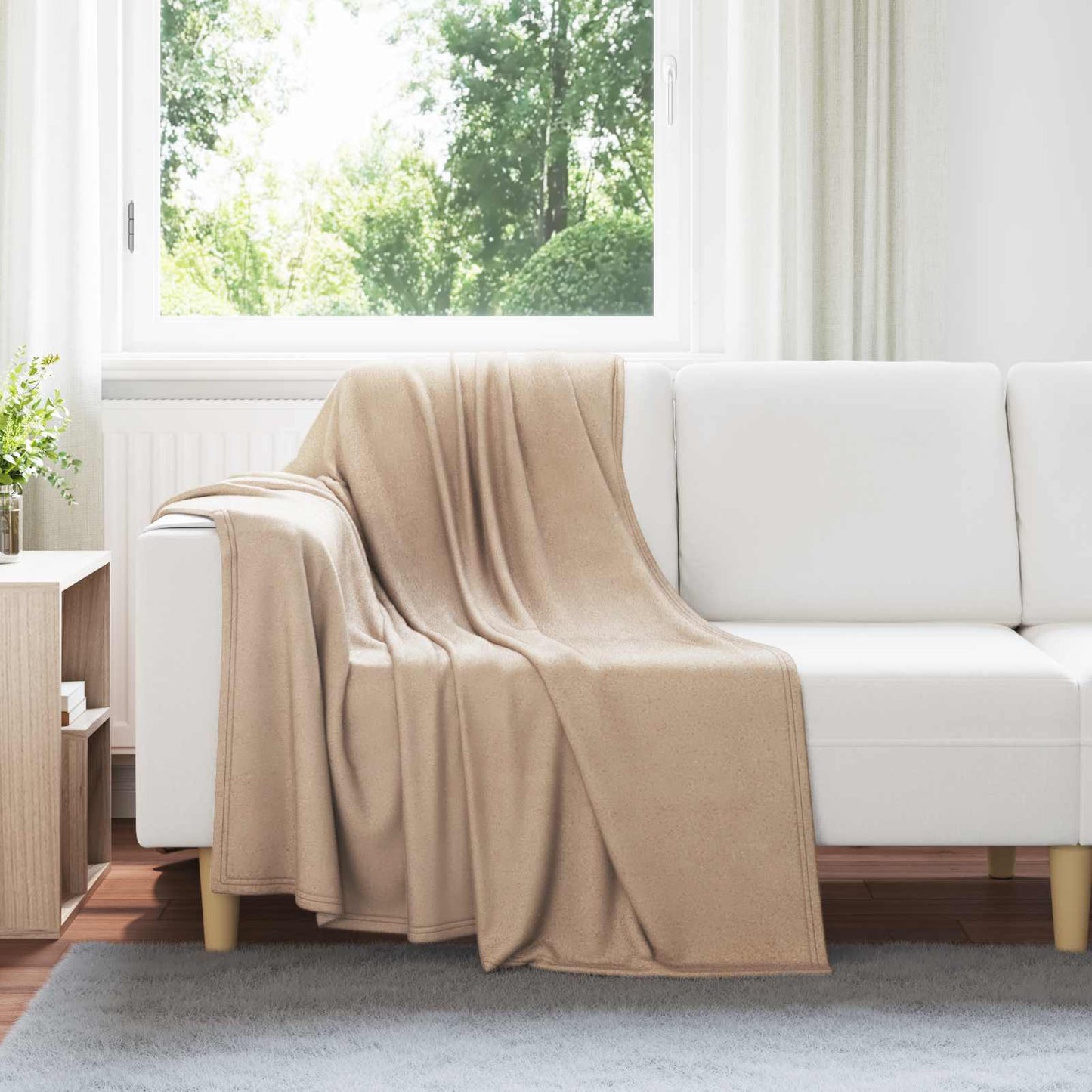 Throw Blankets 24 pcs Camel 170 x 130 cm Fleece