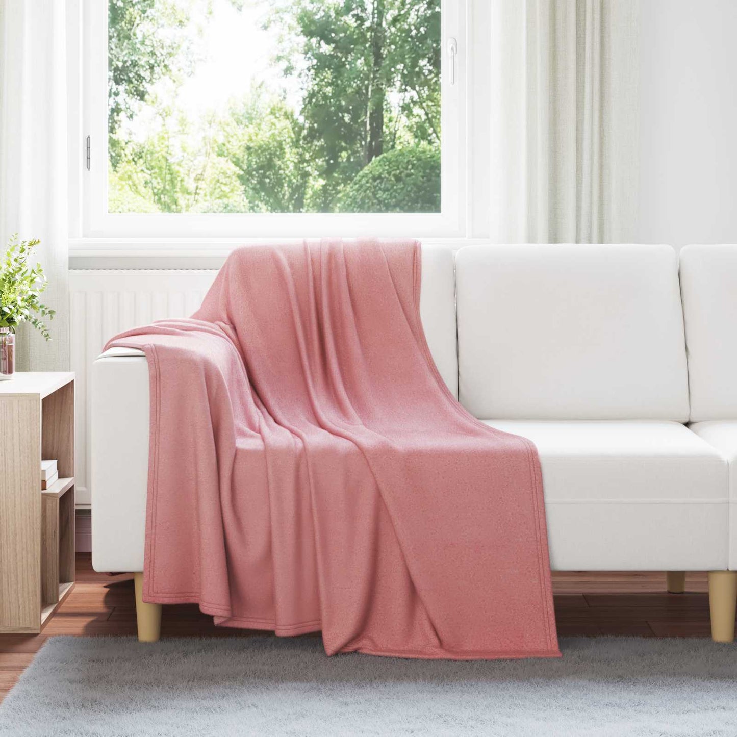 Throw Blankets 24 pcs Pink 170 x 130 cm Fleece