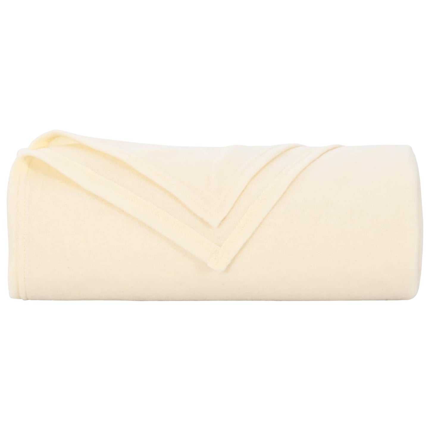 Throw Blanket Cream 280 x 210 cm Fleece