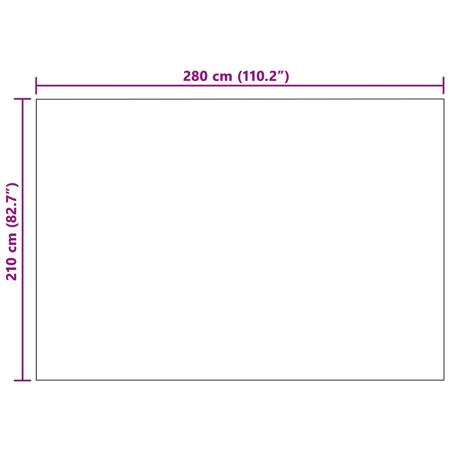 Throw Blanket Cream 280 x 210 cm Fleece