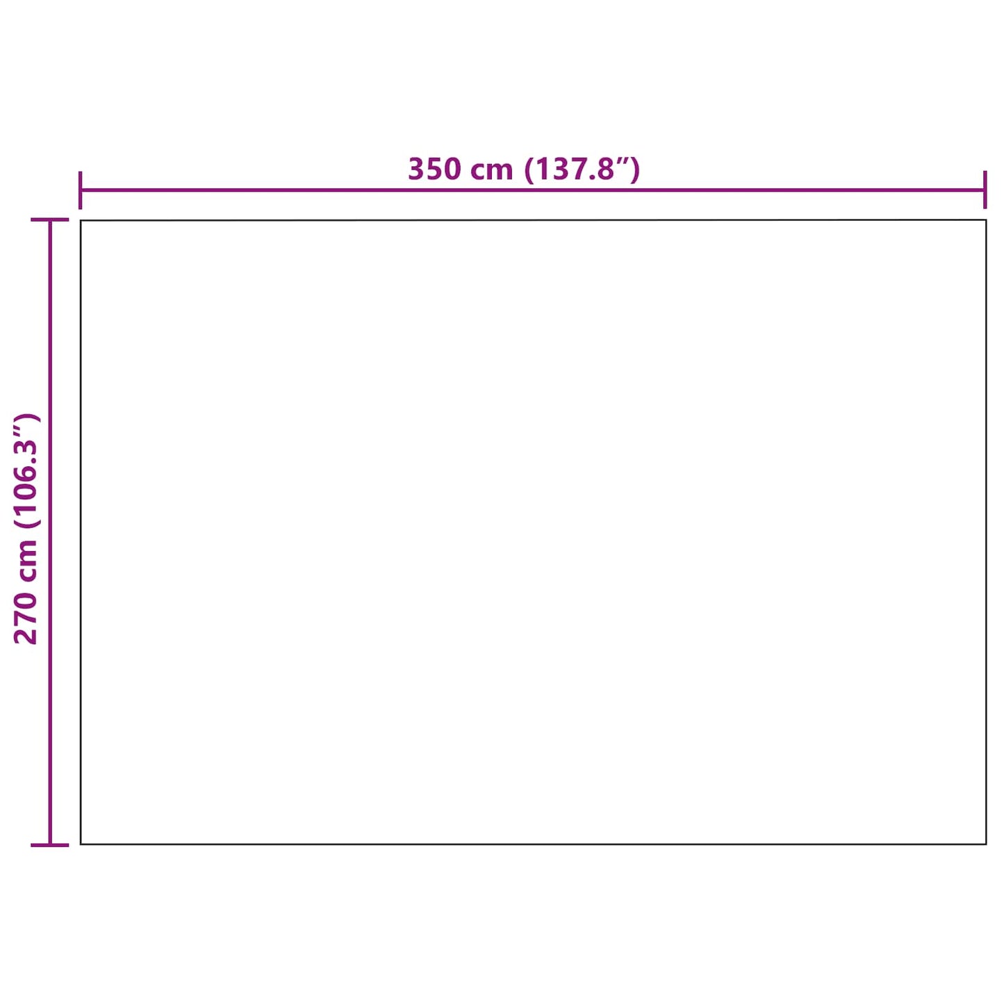 Throw Blanket Cream 350 x 270 cm Fleece